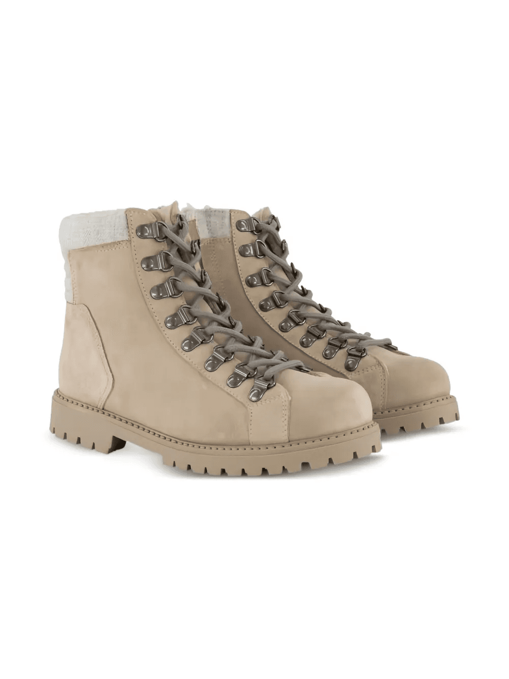 lace-up shearling boots - Image 1