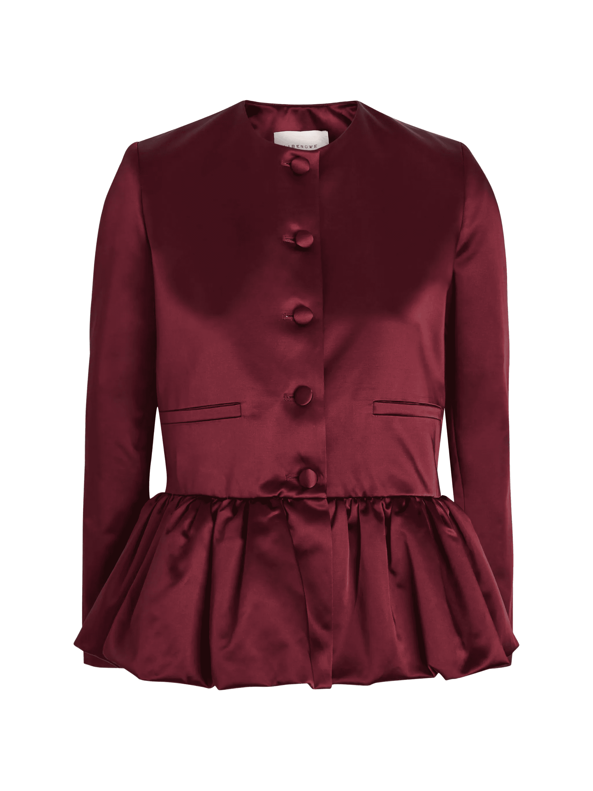 button peplum jacket - Image 1