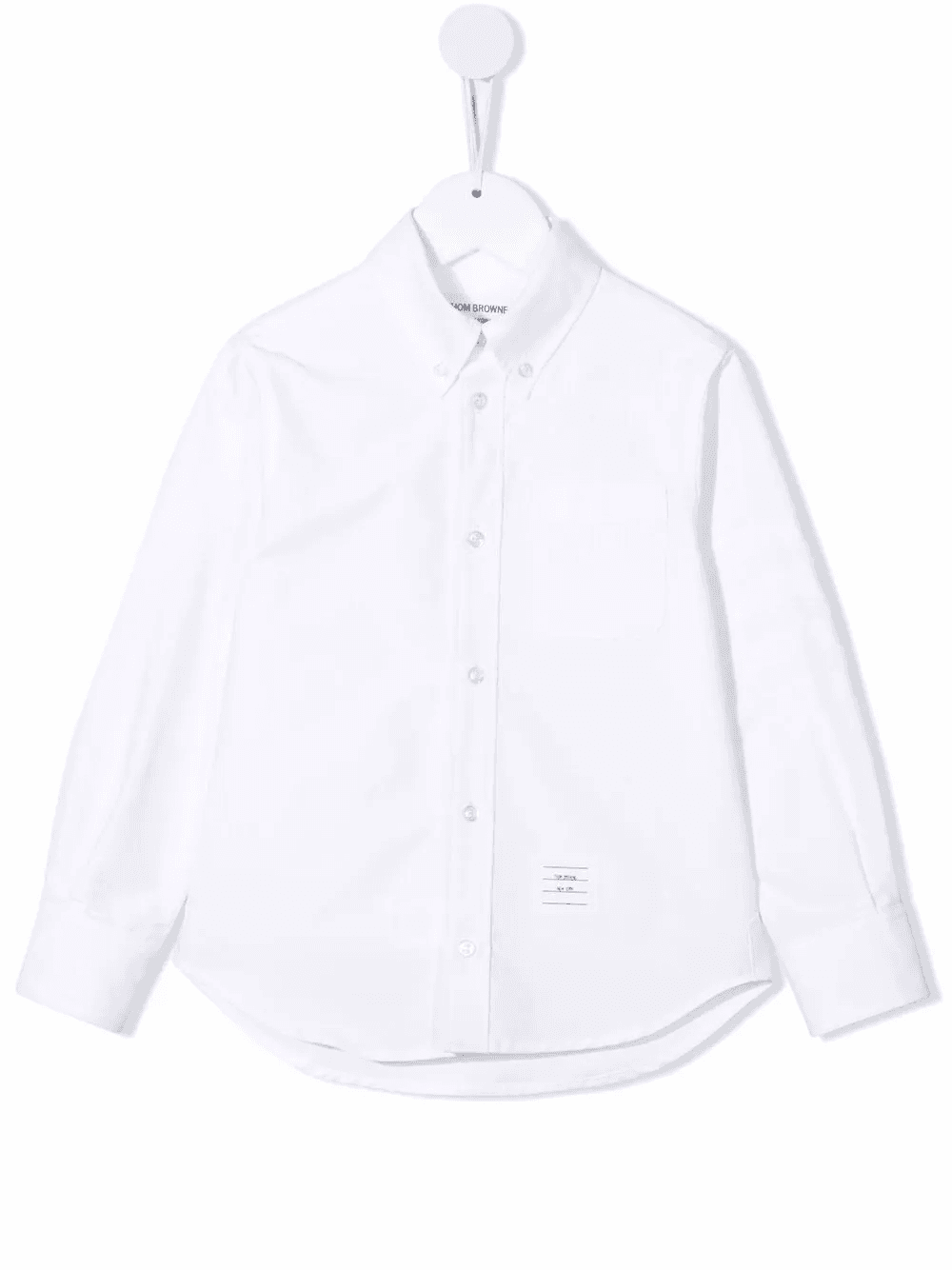 logo-tag cotton shirt - Image 1