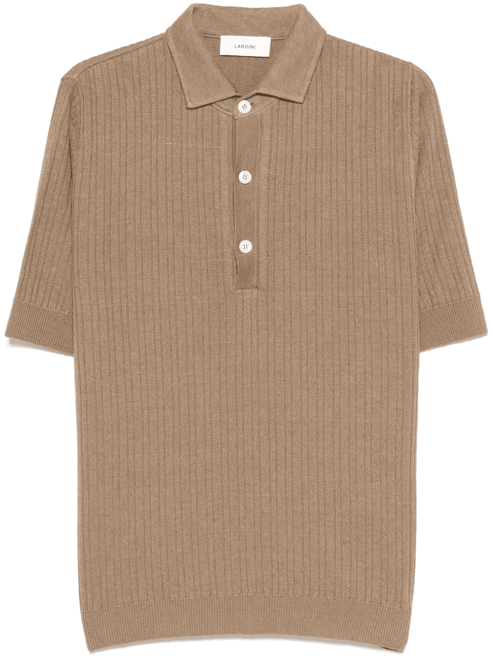 ribbed polo shirt - Image 1
