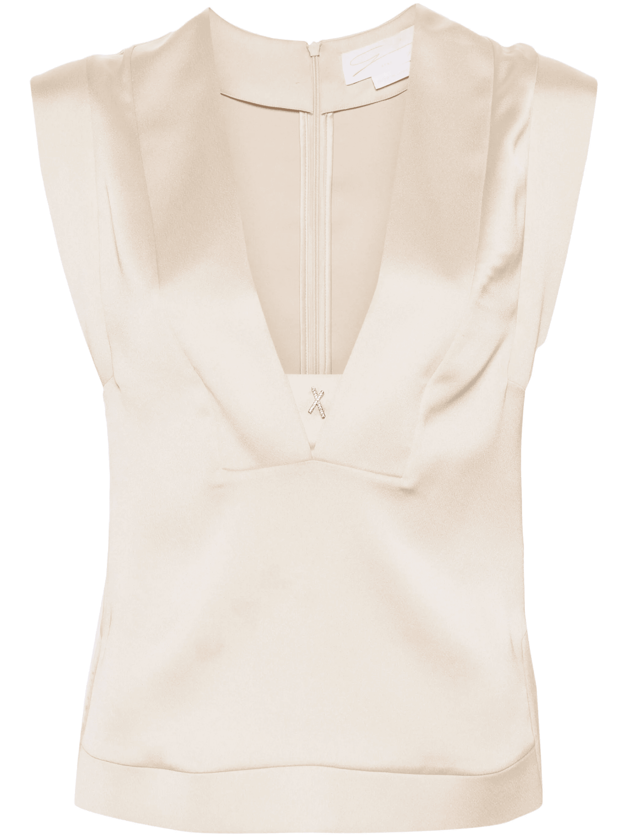 appliqué-detail sleeveless blouse - Image 1