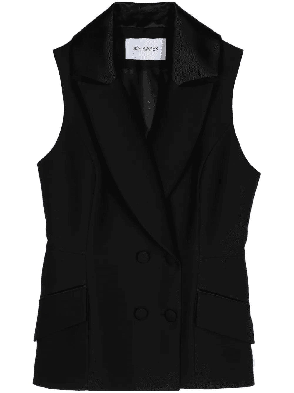 peplum double-breasted vest - Image 1