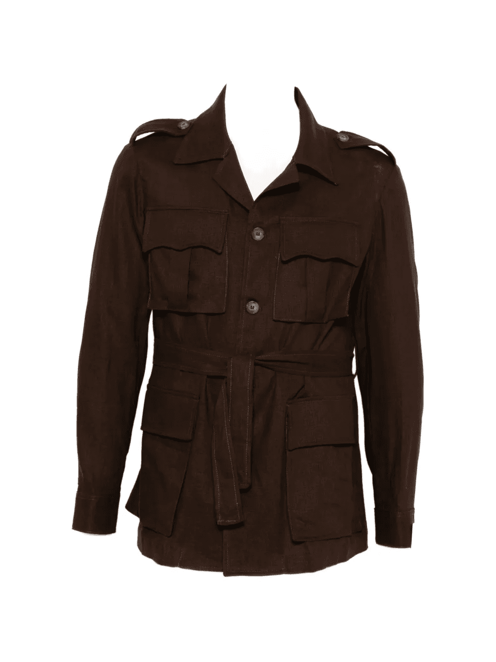 Zanzibar belted flap-pocket jacket - Image 1