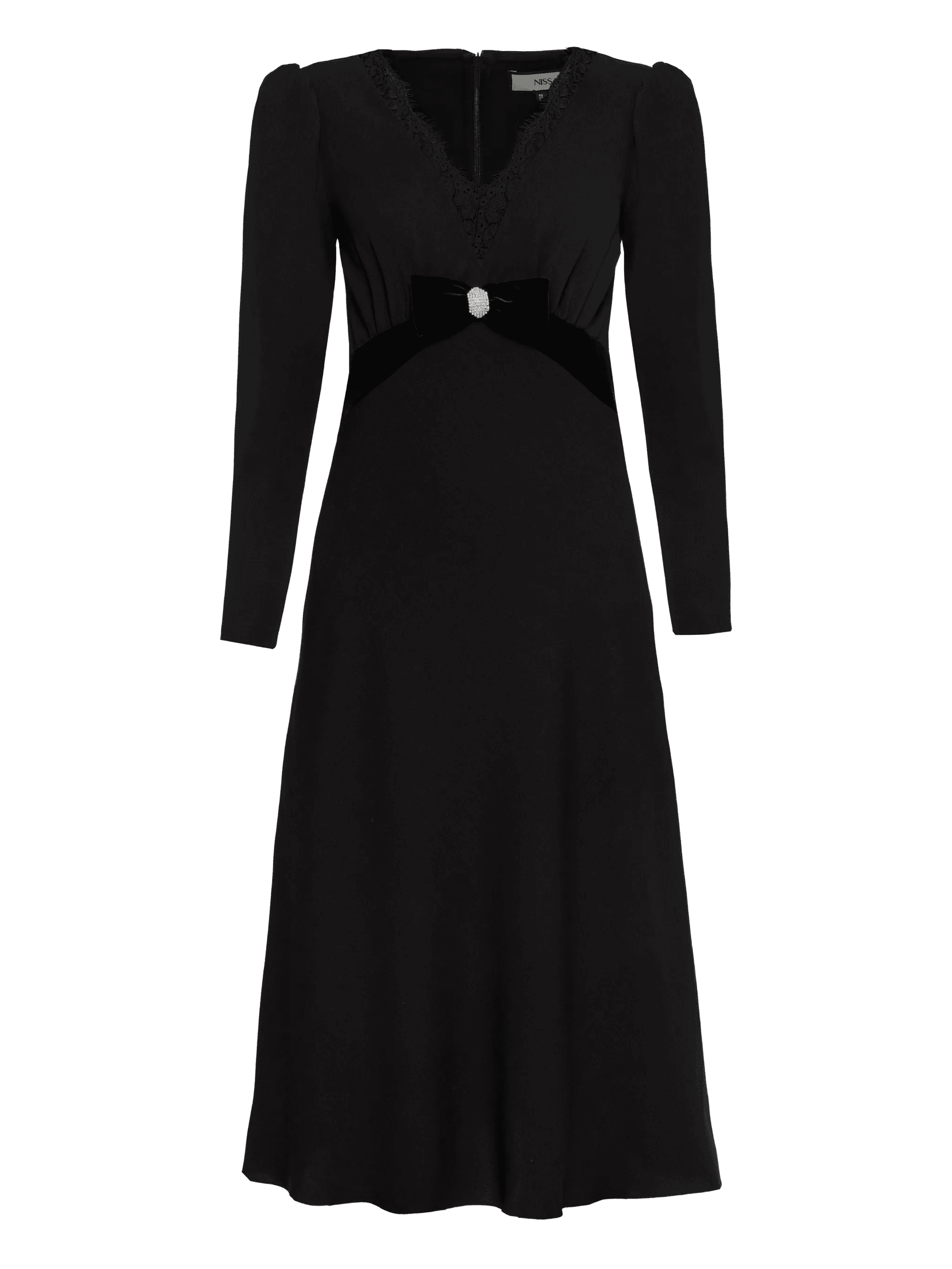 crystal-detail midi dress - Image 1