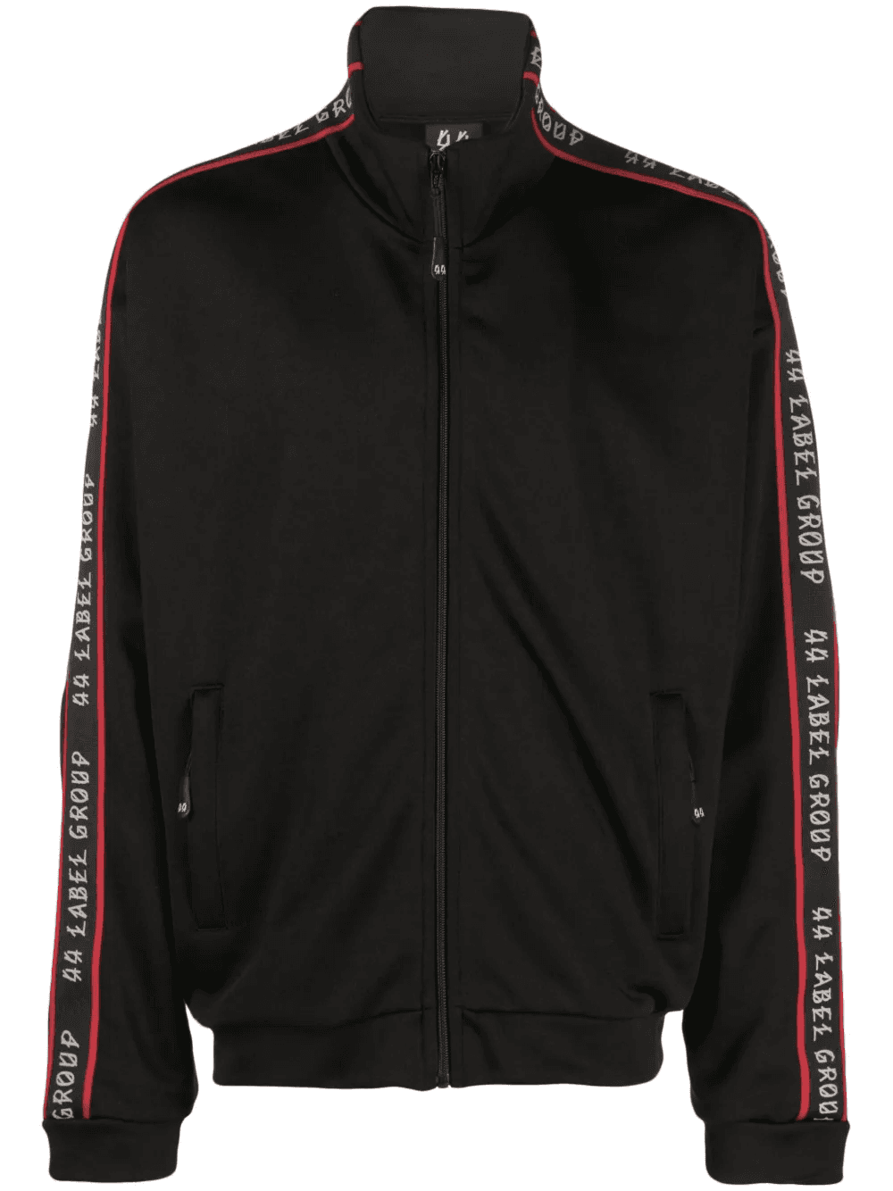 logo-tape high-neck bomber jacket - Image 1