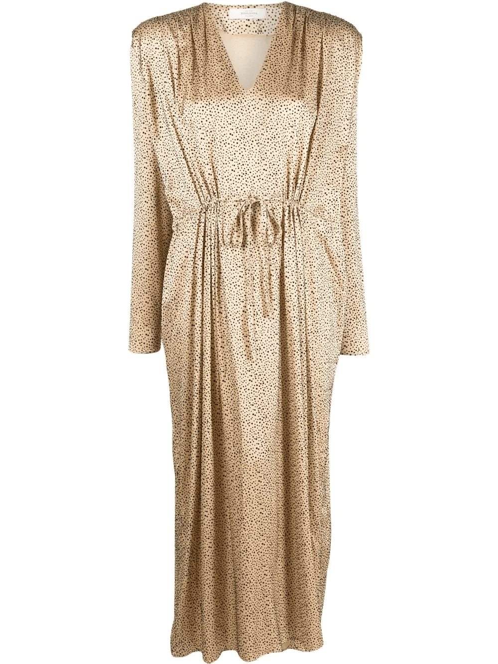 floral-print tie-fastening maxi dress - Image 1