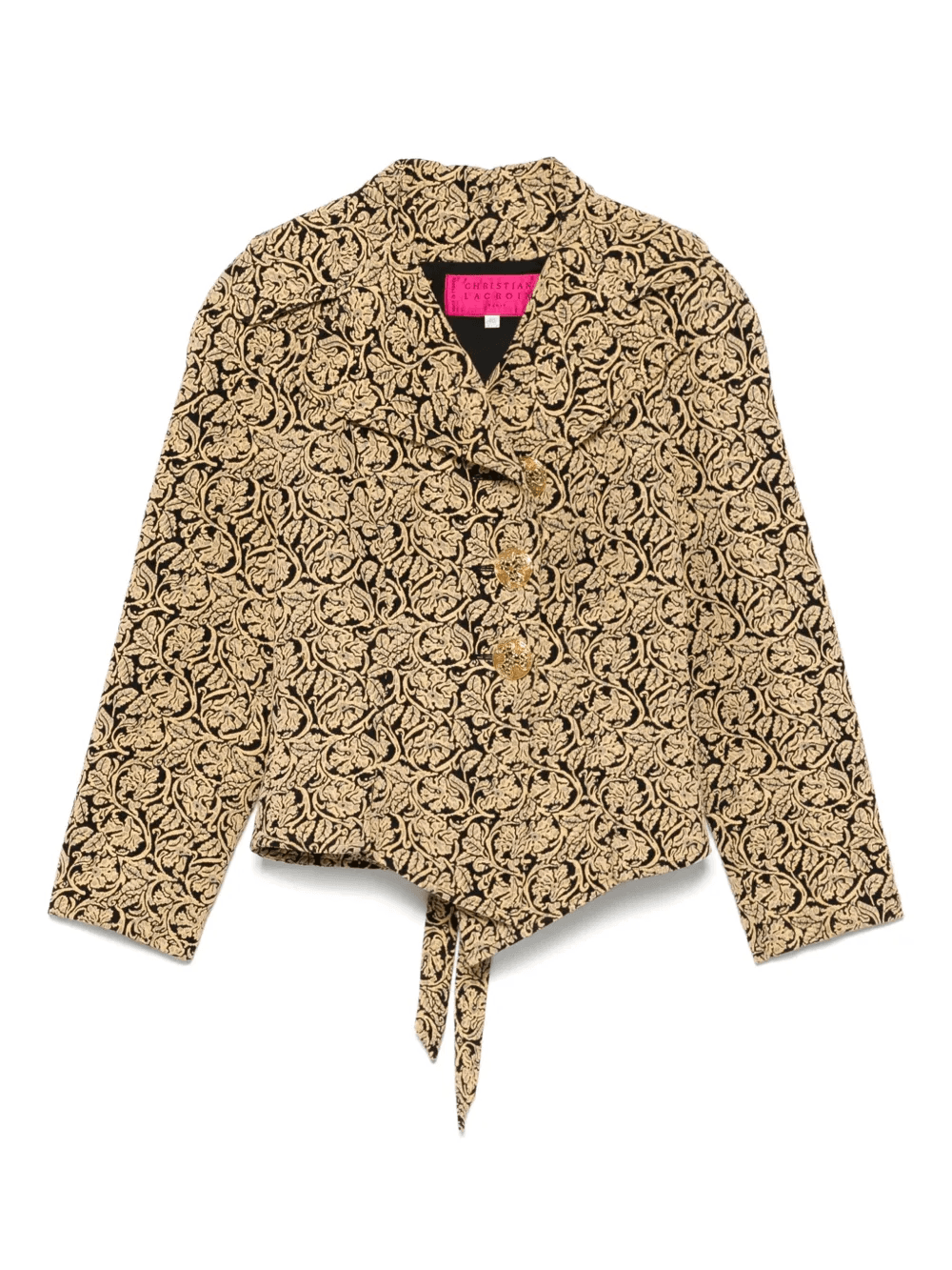 1980s jacquard-pattern jacket - Image 1