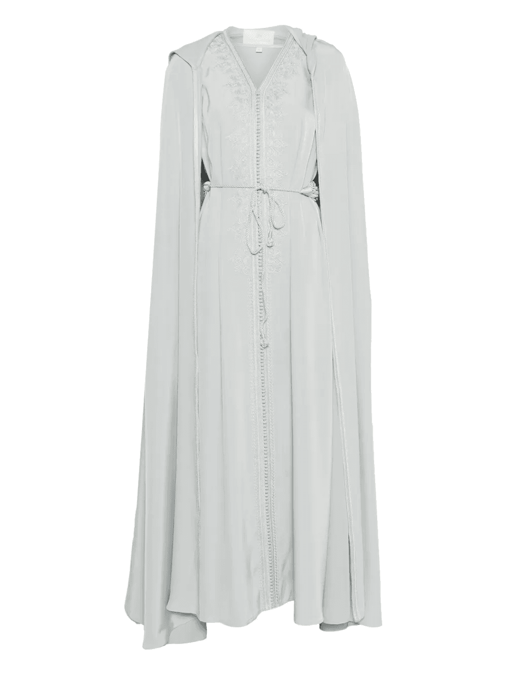 embroidered hooded kaftan set - Image 1