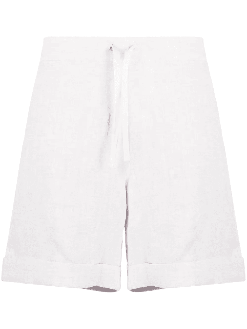 drawstring-waist linen shorts - Image 1