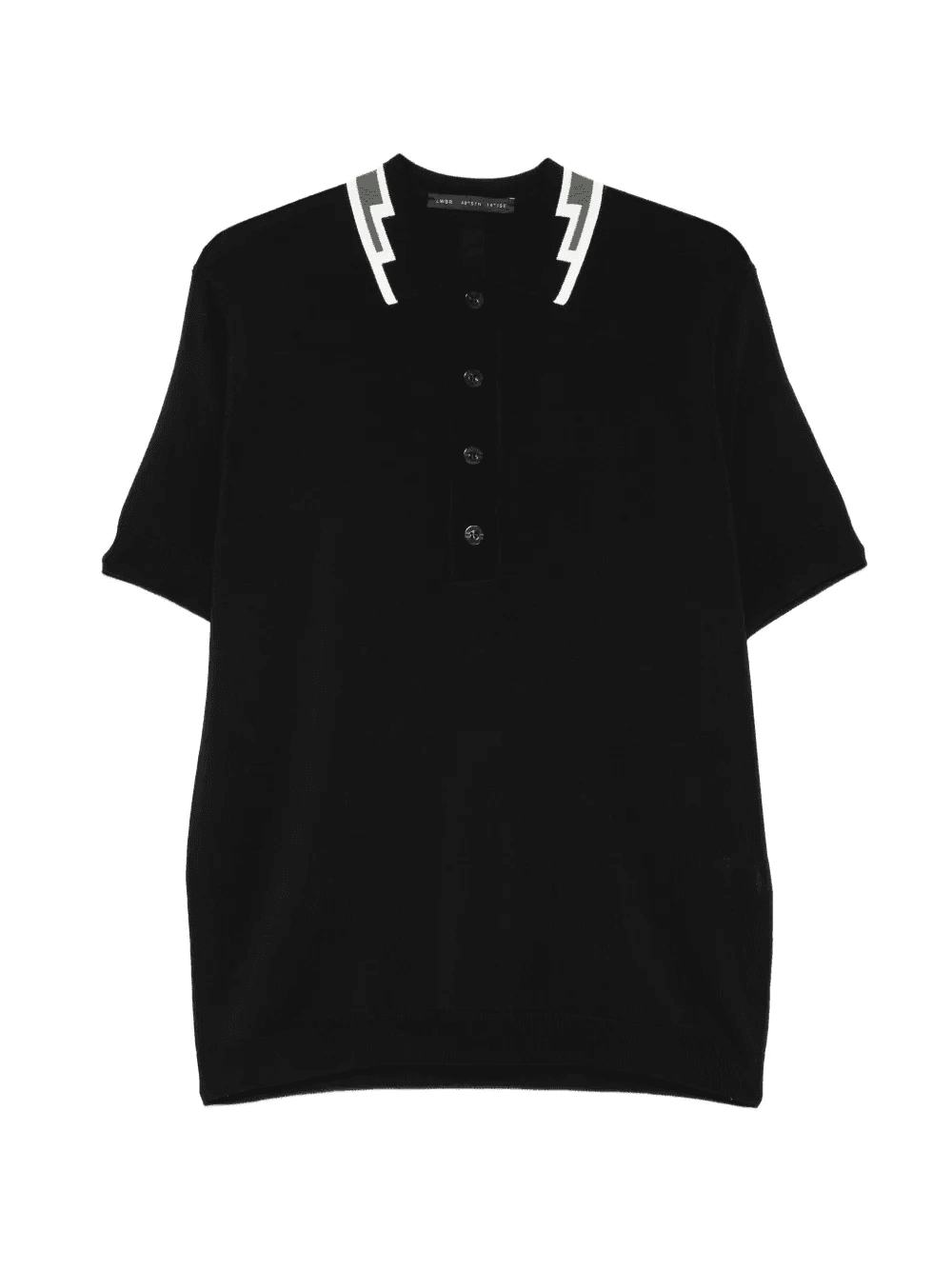 contrast collar T-shirt - Image 1