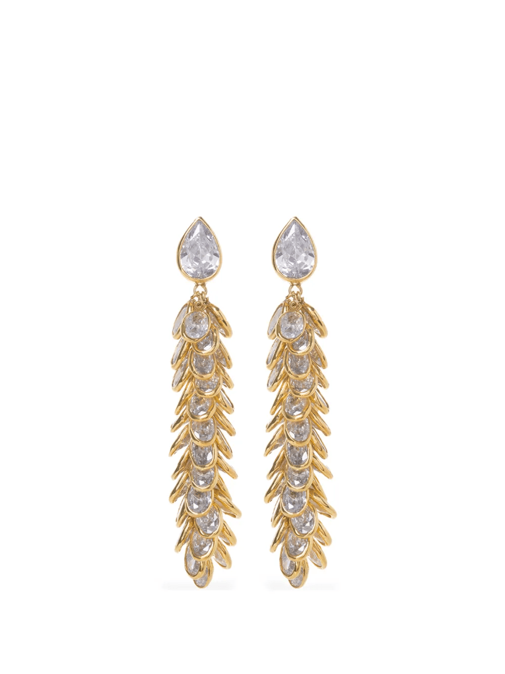 crystal long drops earrings - Image 1