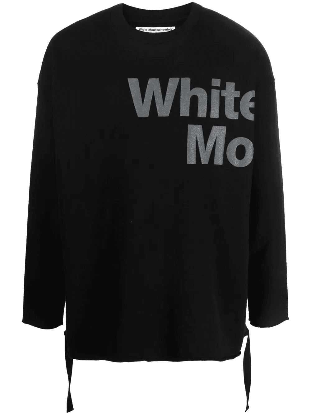 logo-print draped-strap sweatshirt - Image 1