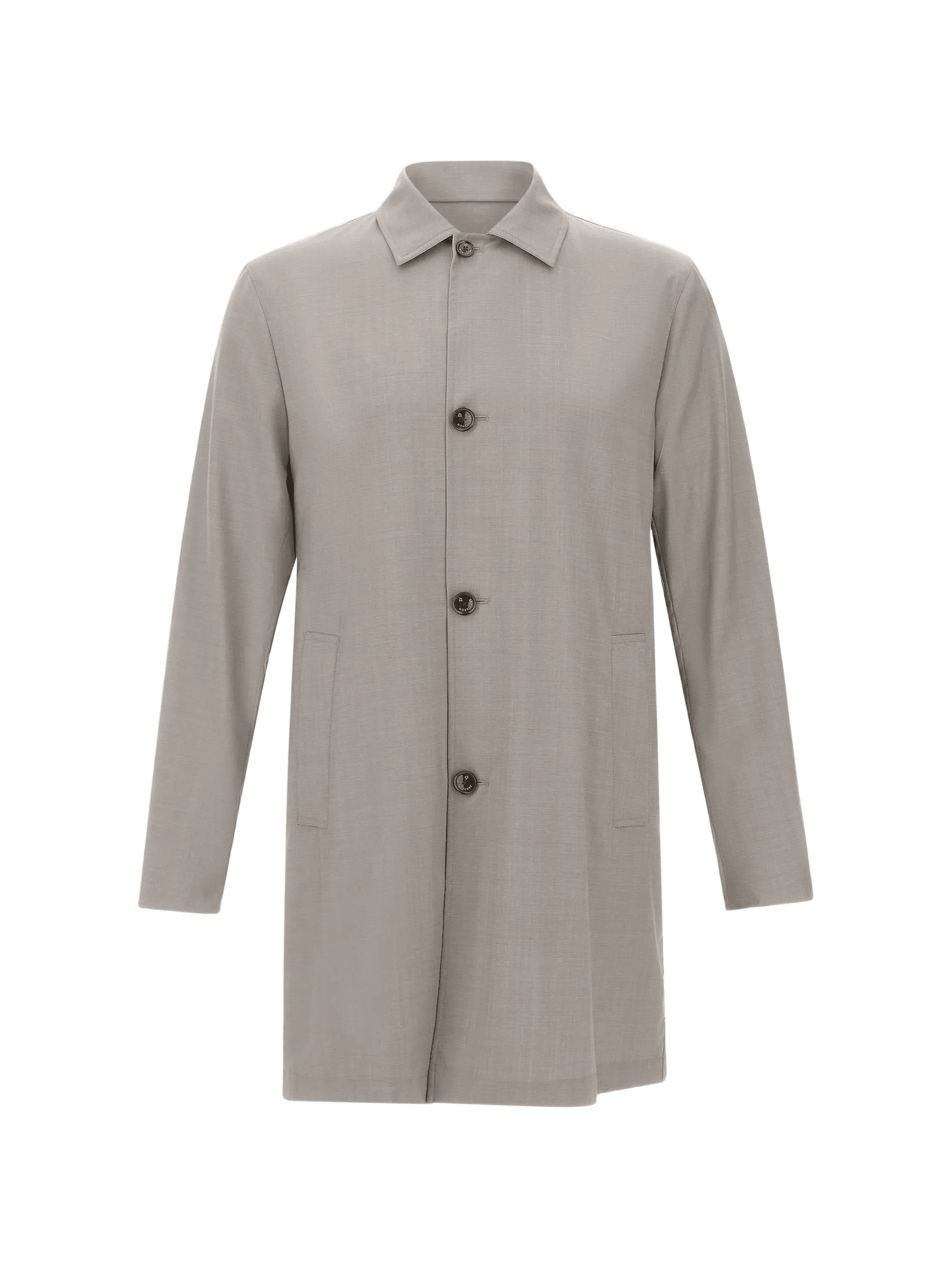 button-fastening wool jacket - Image 1