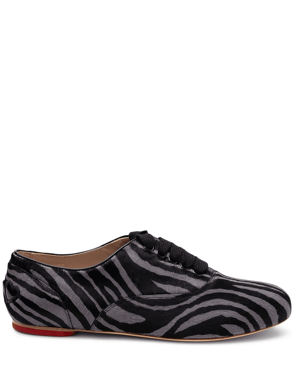 zebra-print leather loafers - Image 1