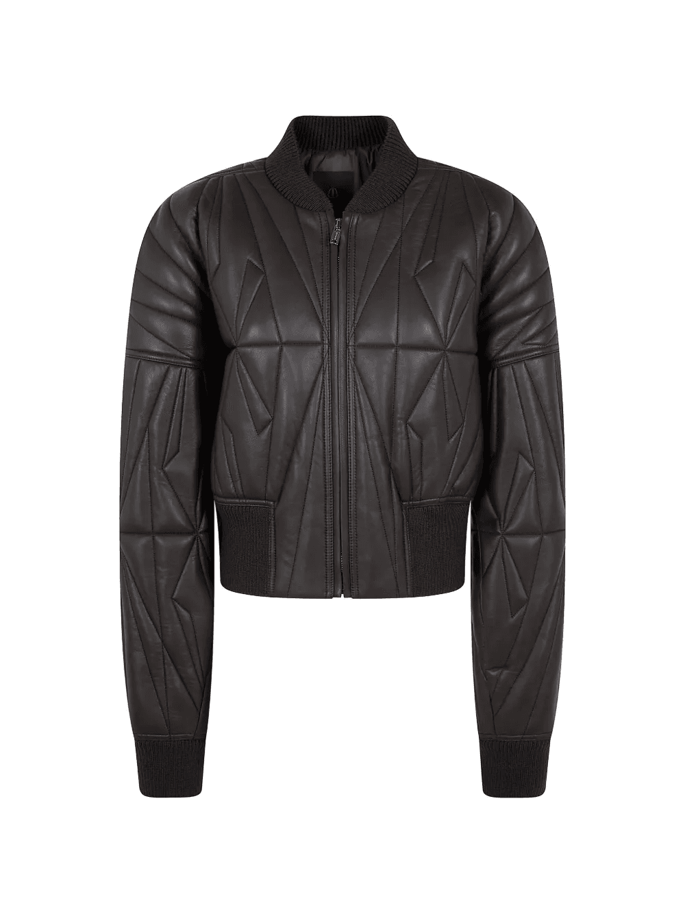leather bomber jacket - Image 1