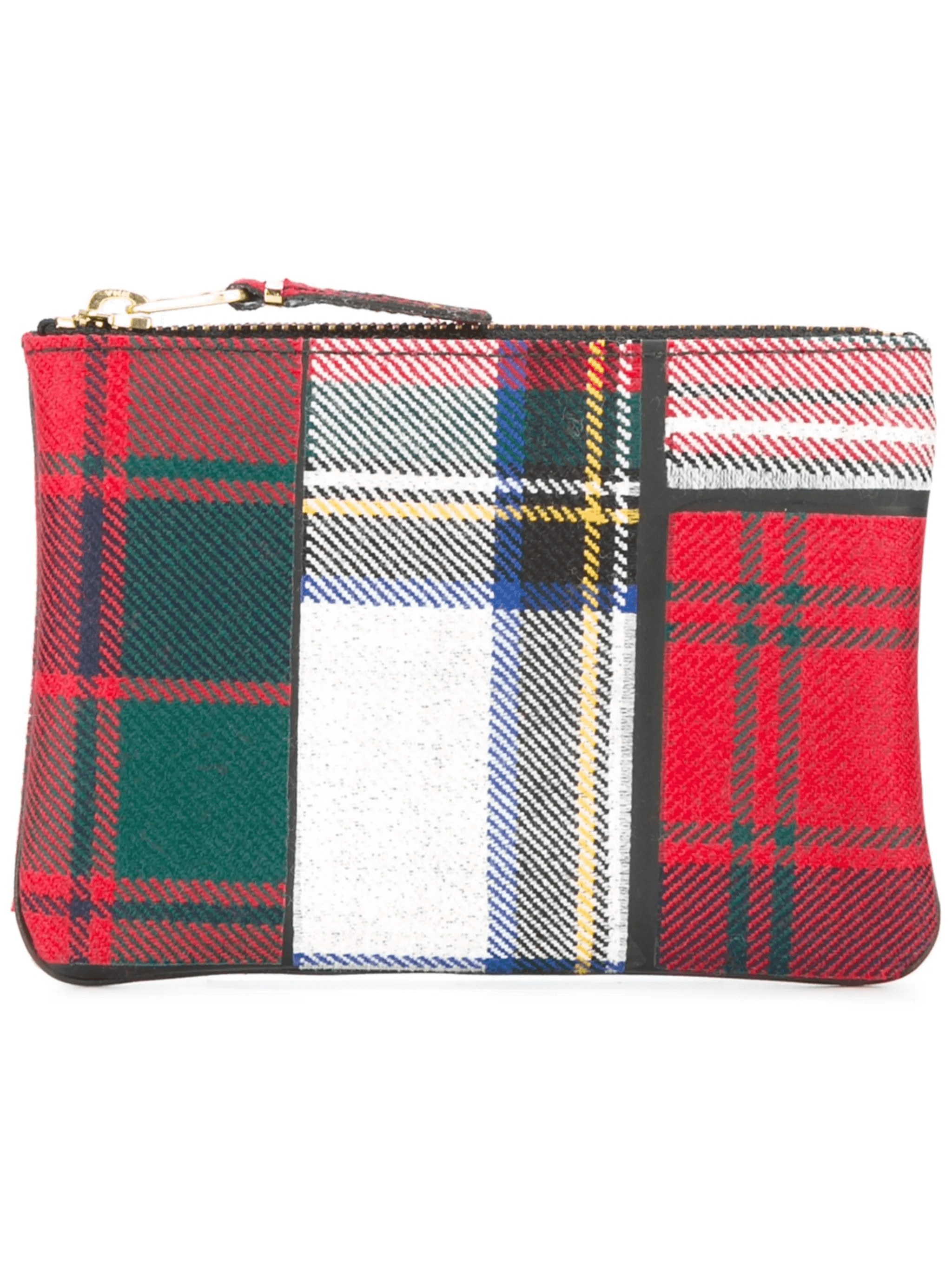 tartan patchwork pouch - Image 1