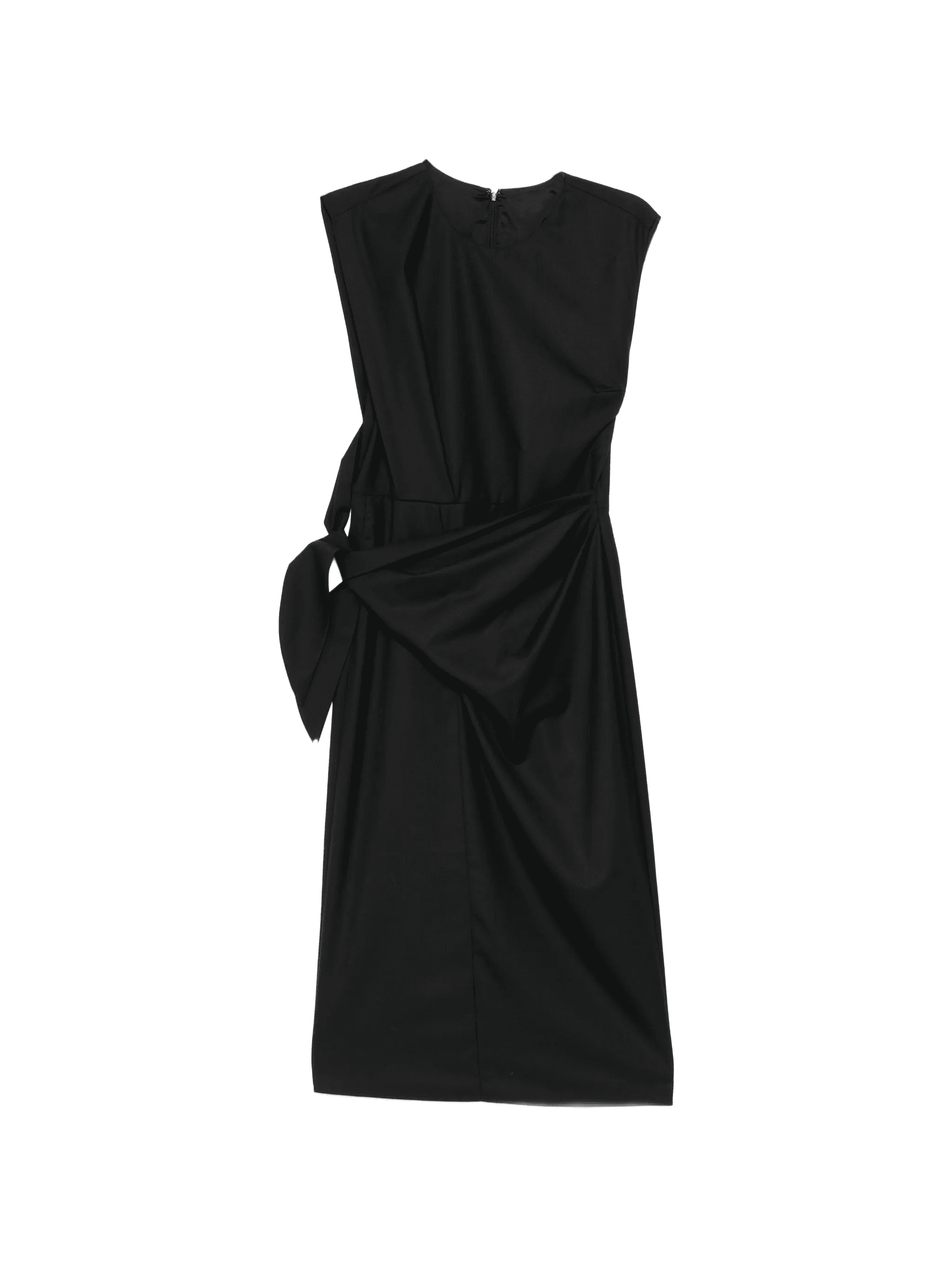 tied-waist draped dress - Image 1