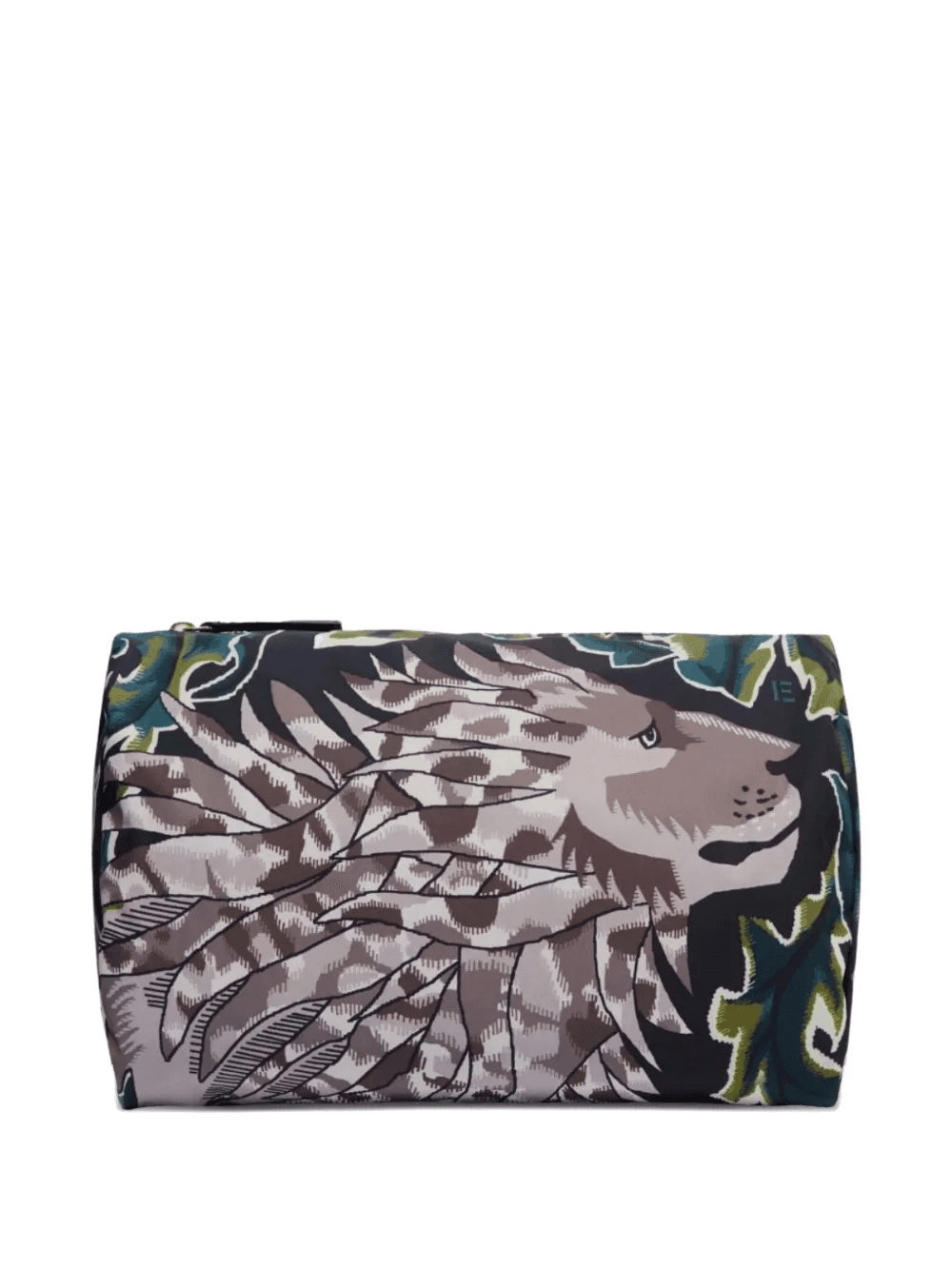 leaf animal-print clutch bag - Image 1