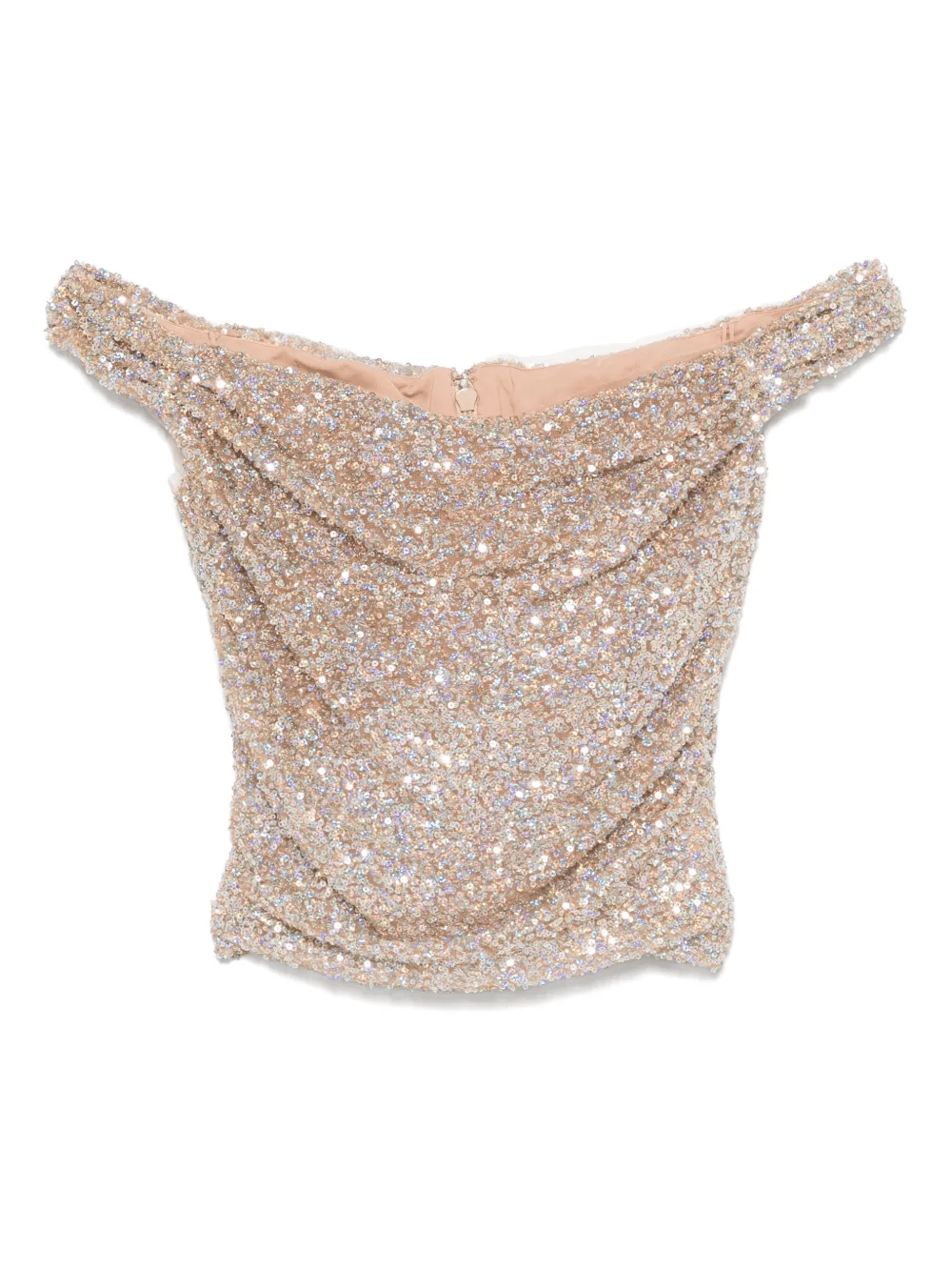 sequinned off-shoulder top - Image 1