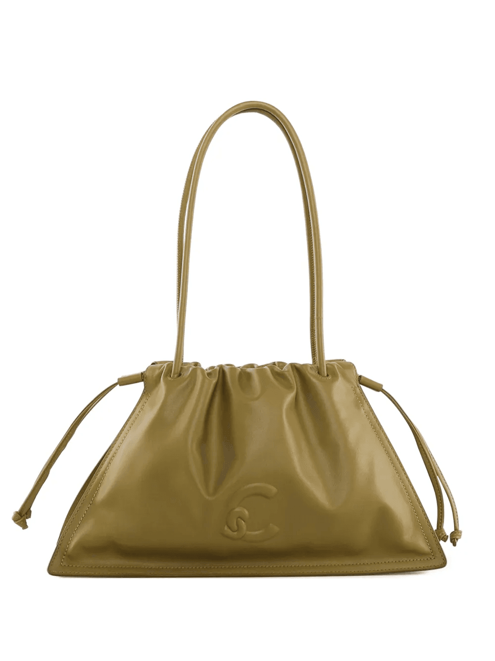 medium embossed-logo drawstring tote bag - Image 1