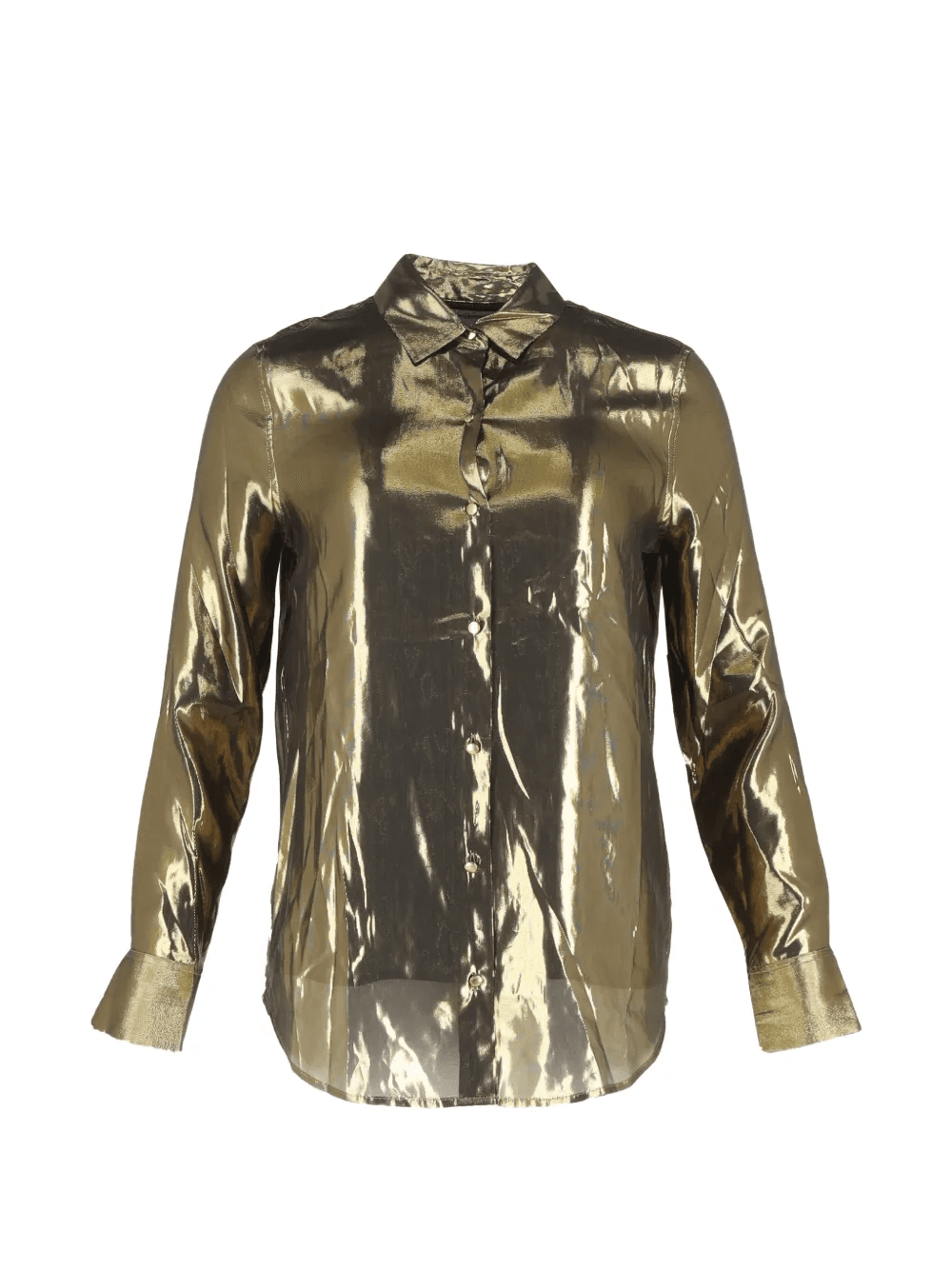 button-up silk shirt - Image 1
