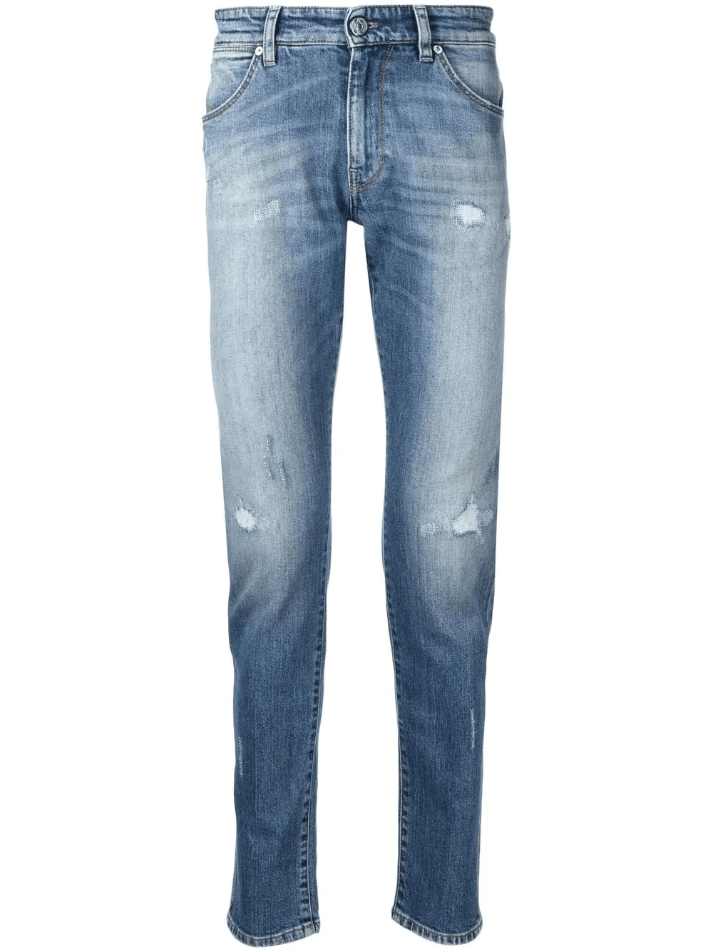 distressed slim-cut jeans - Image 1
