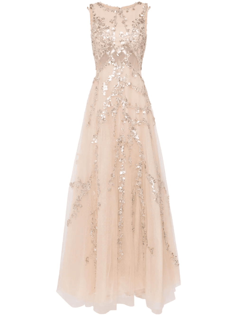 sequin-embellished tulle gown - Image 1