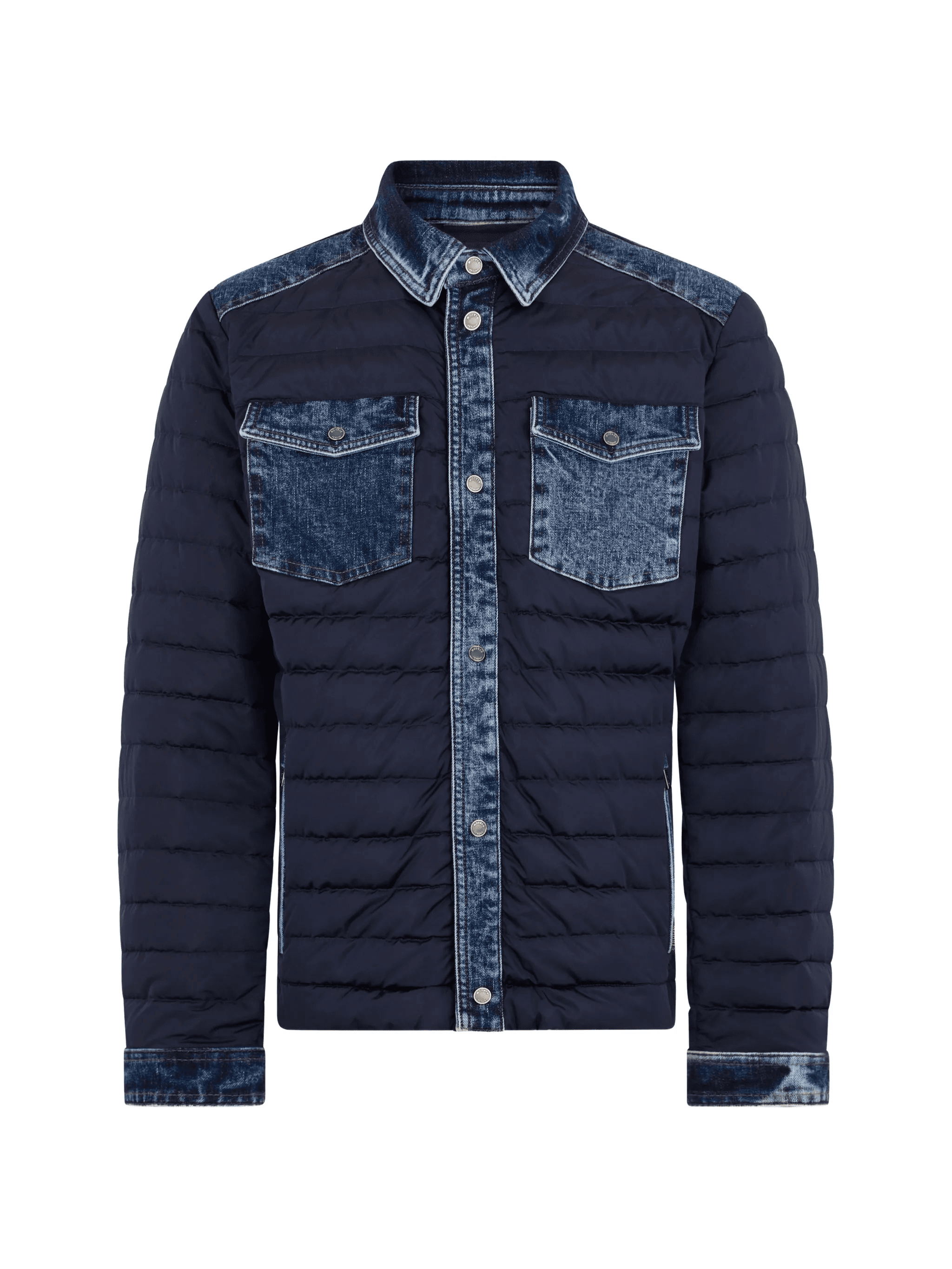 quilted panelled jacket - Image 1