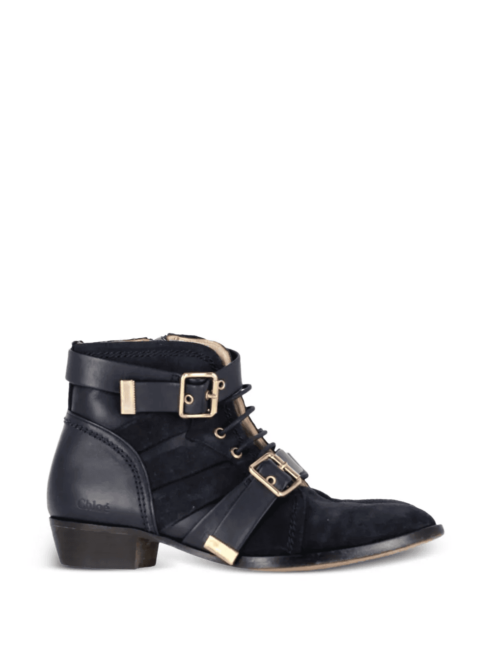 buckled lace-up ankle boots - Image 1