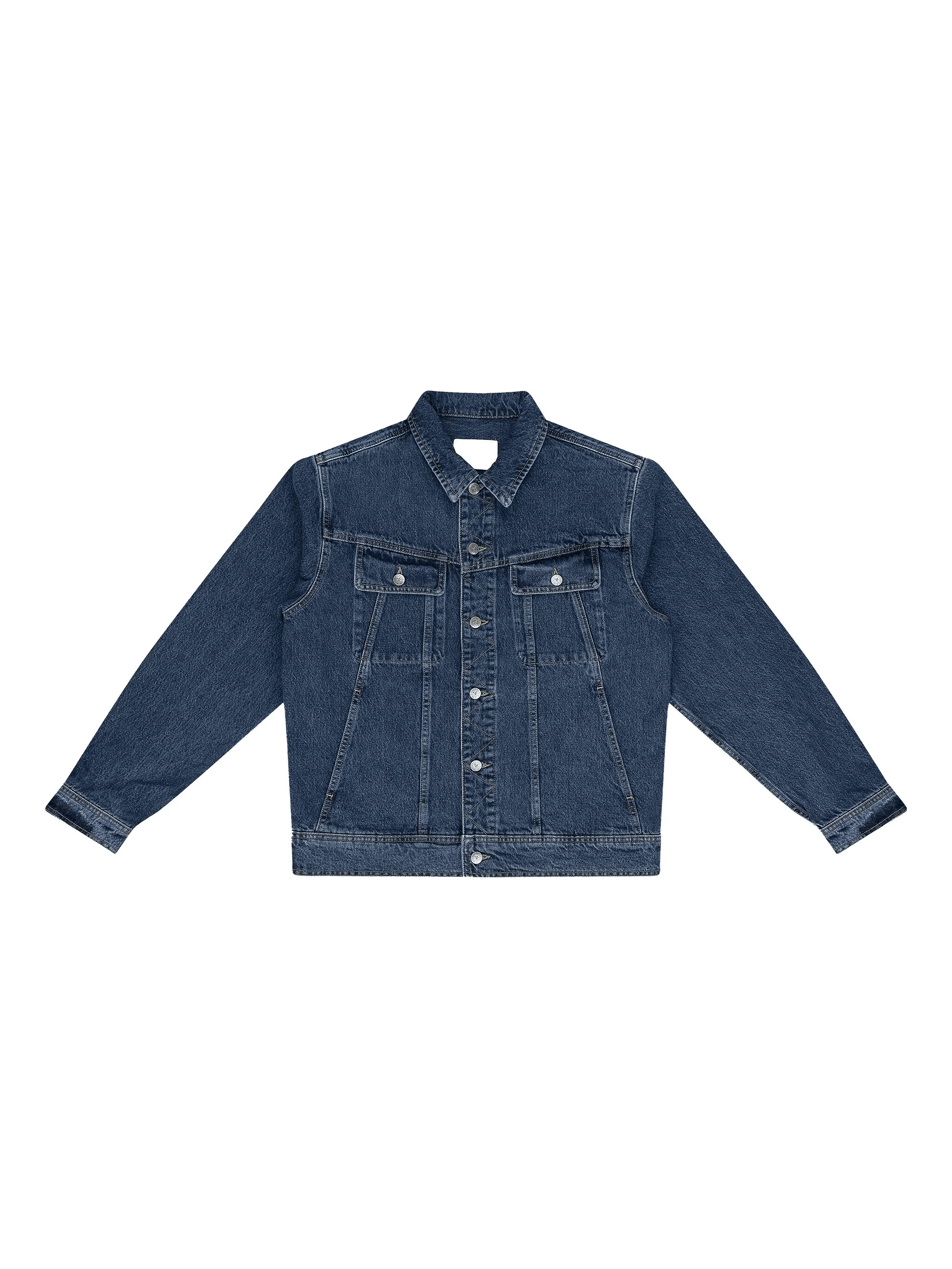 panelled denim jacket - Image 1
