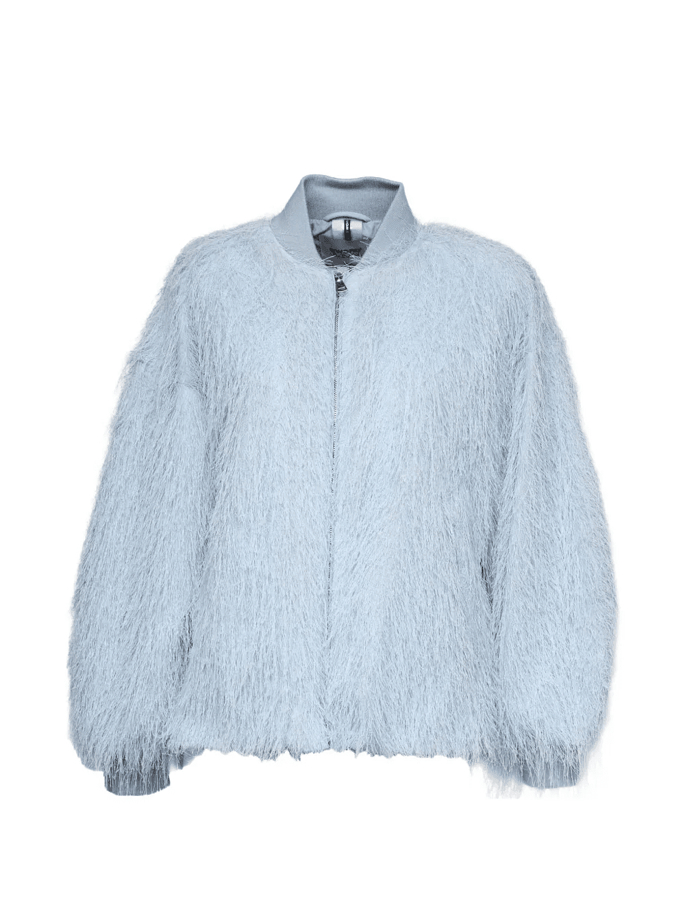 fringed zip-up bomber jacket - Image 1