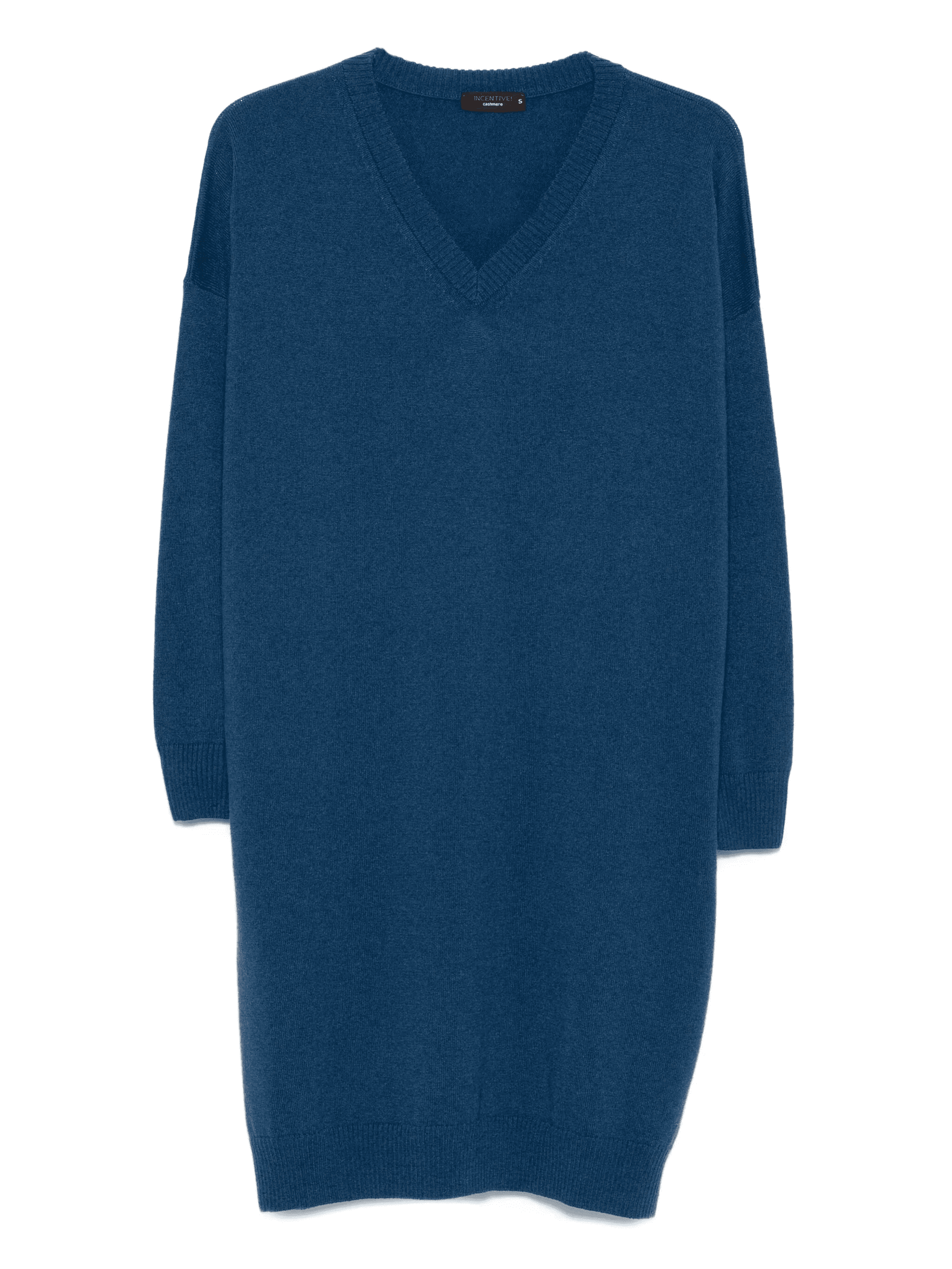 V-neck cashmere midi dress - Image 1