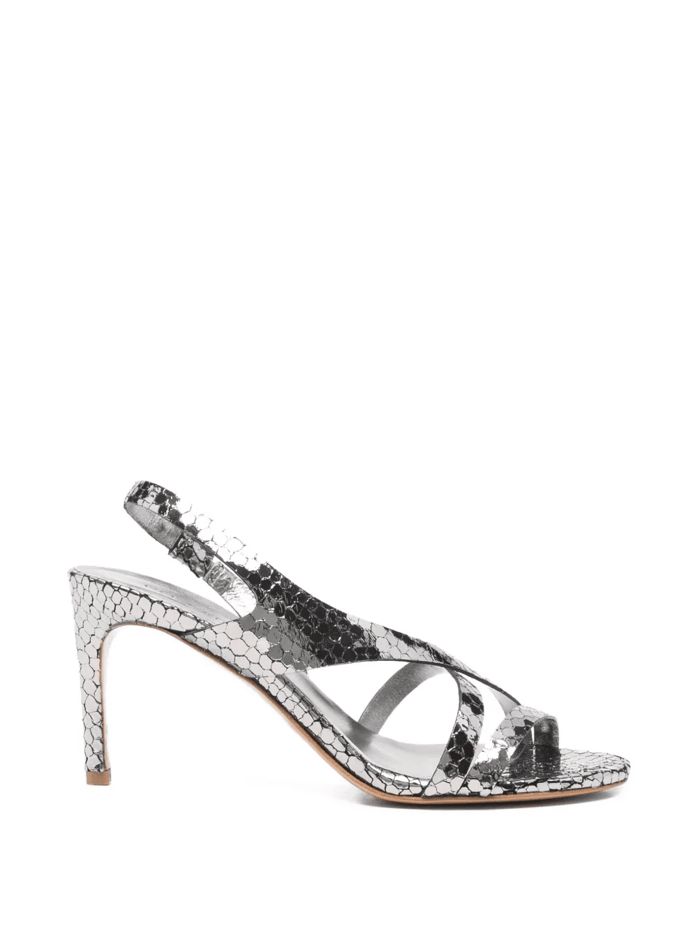 Cannes strappy snakeskin-effect sandals - Image 1