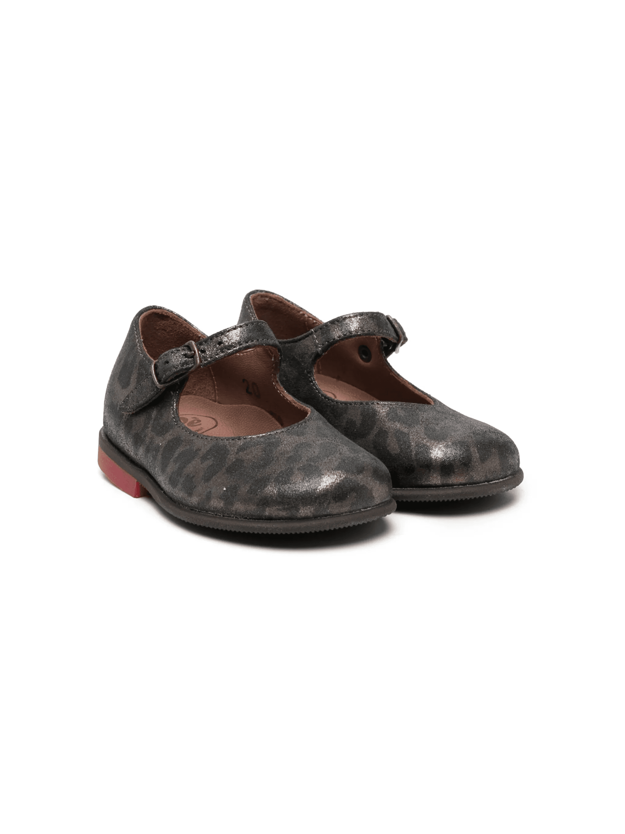leopard-print leather ballerinas - Image 1