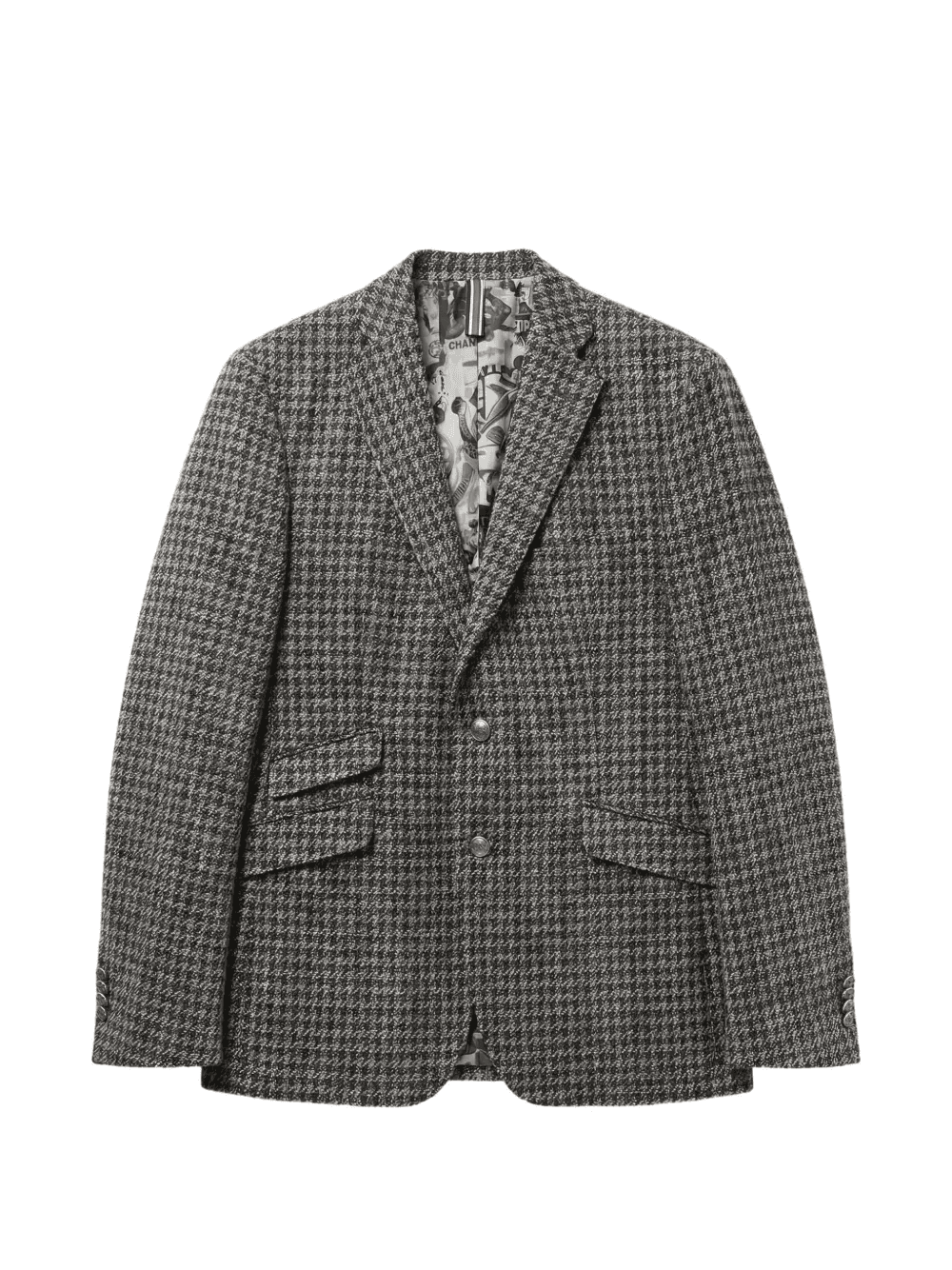 houndstooth-pattern blazer - Image 1