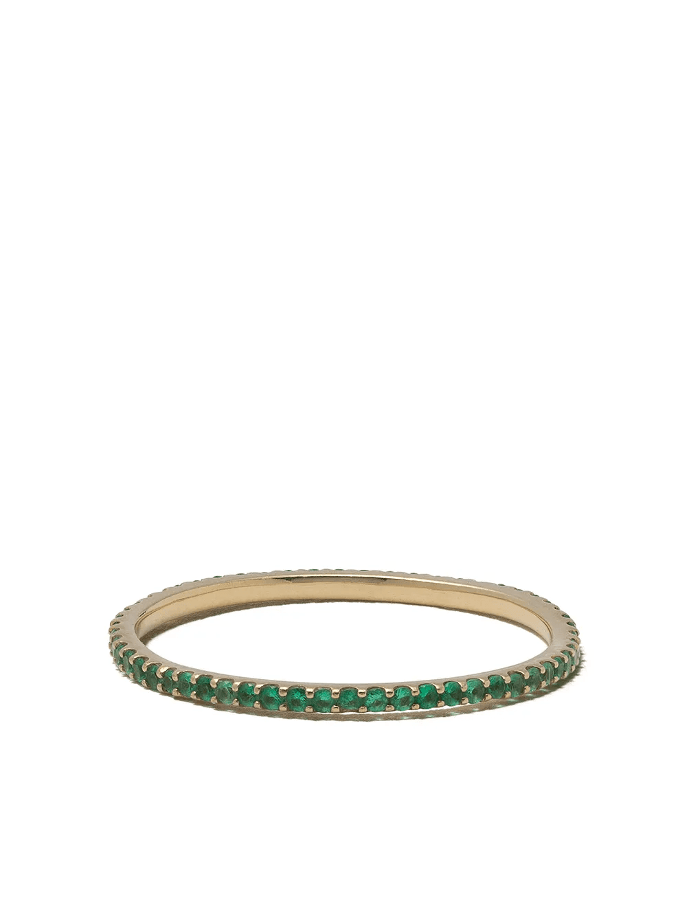 18kt yellow gold emerald Solange ring - Image 1