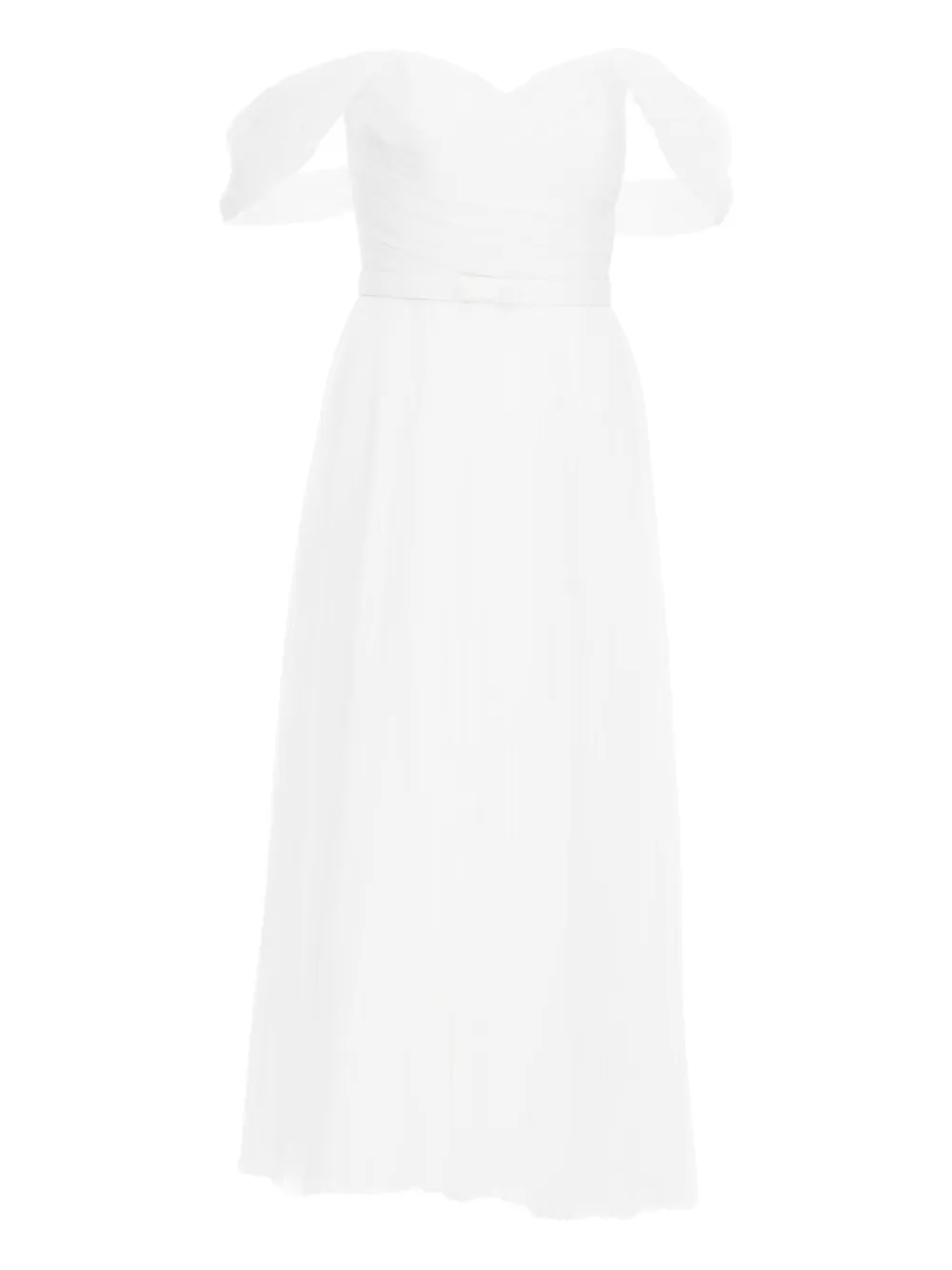 off-shoulder midi dress - Image 1