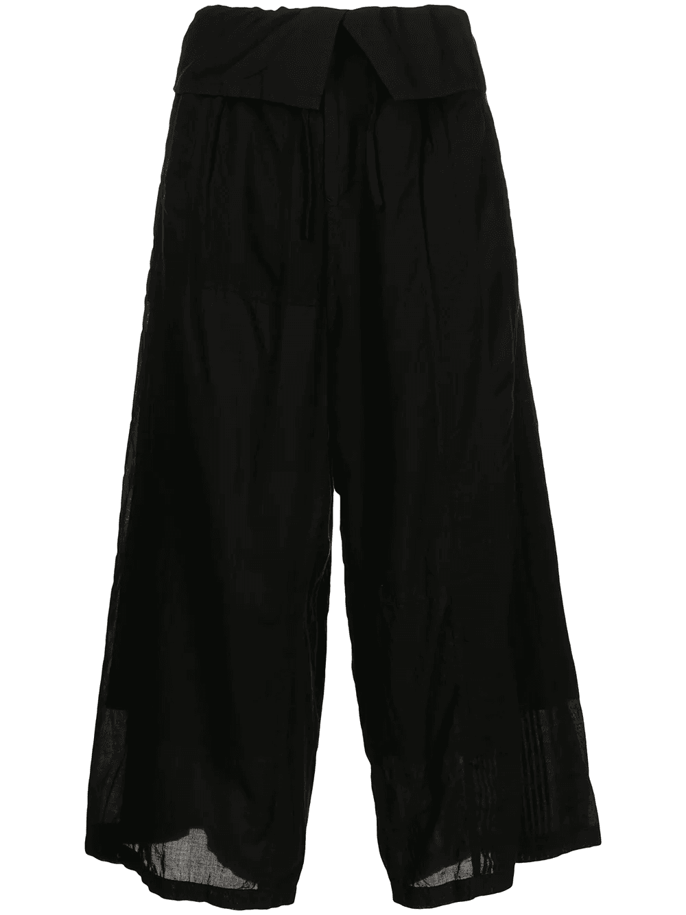 cropped paperbag-waist culottes - Image 1