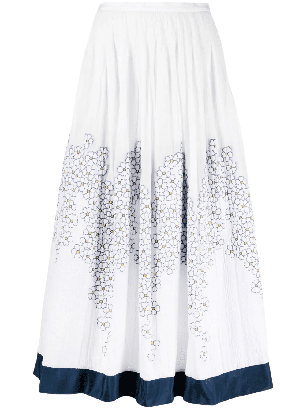 floral-print A-line maxi skirt - Image 1