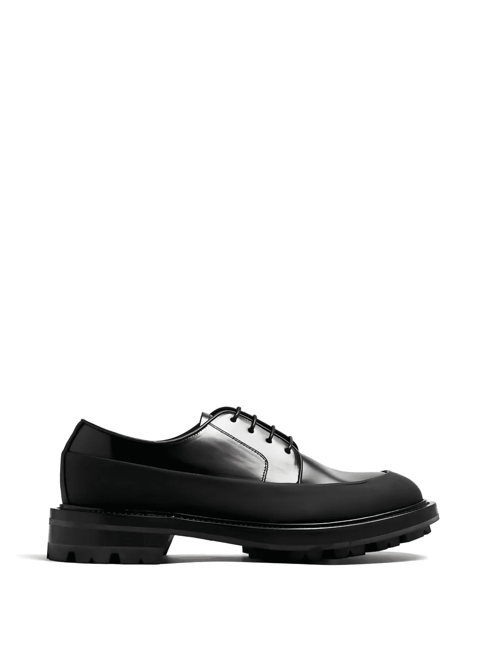 toe cap lace-up Derby shoes - Image 1