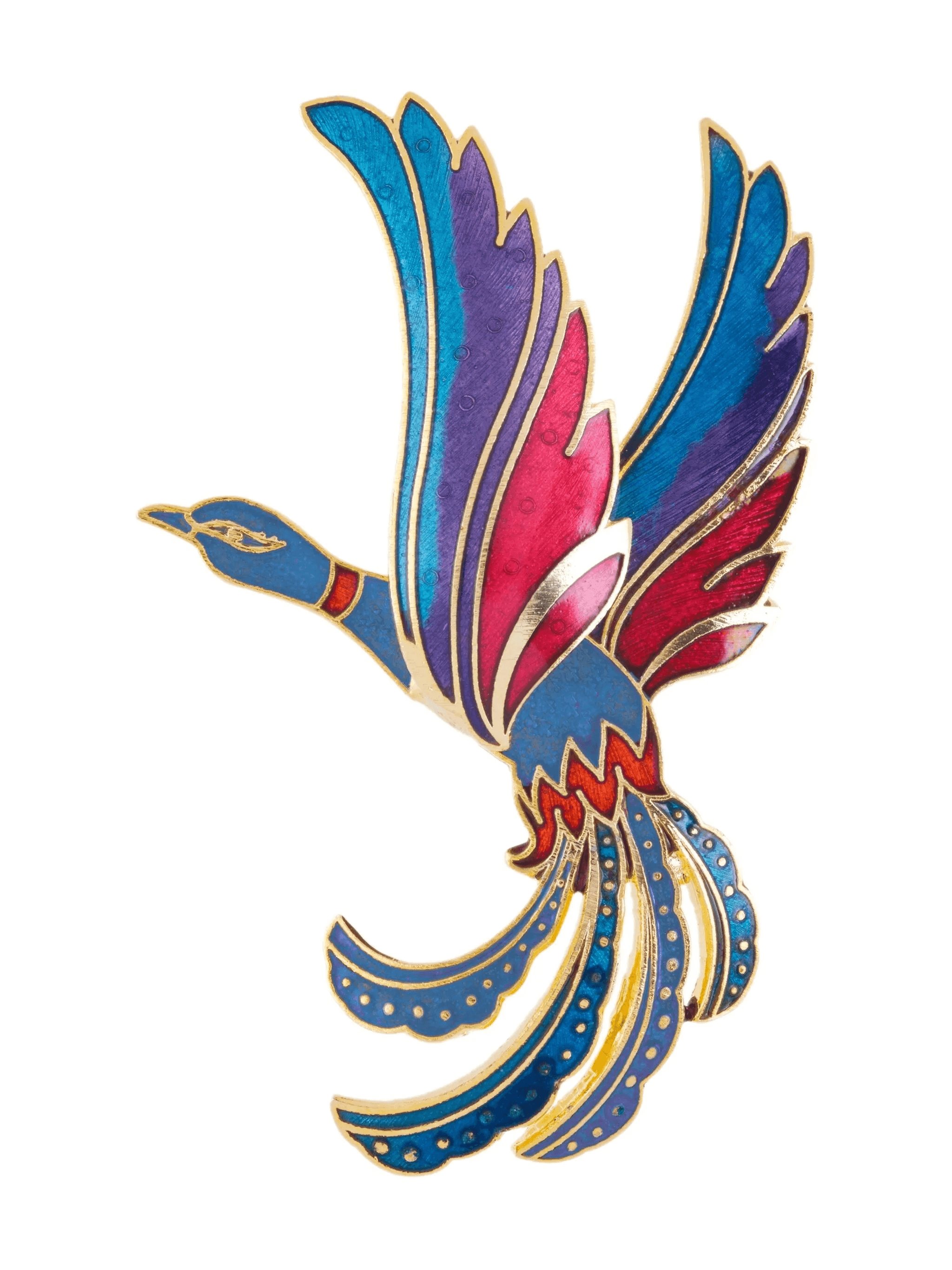 1980s Paradise bird brooch - Image 1
