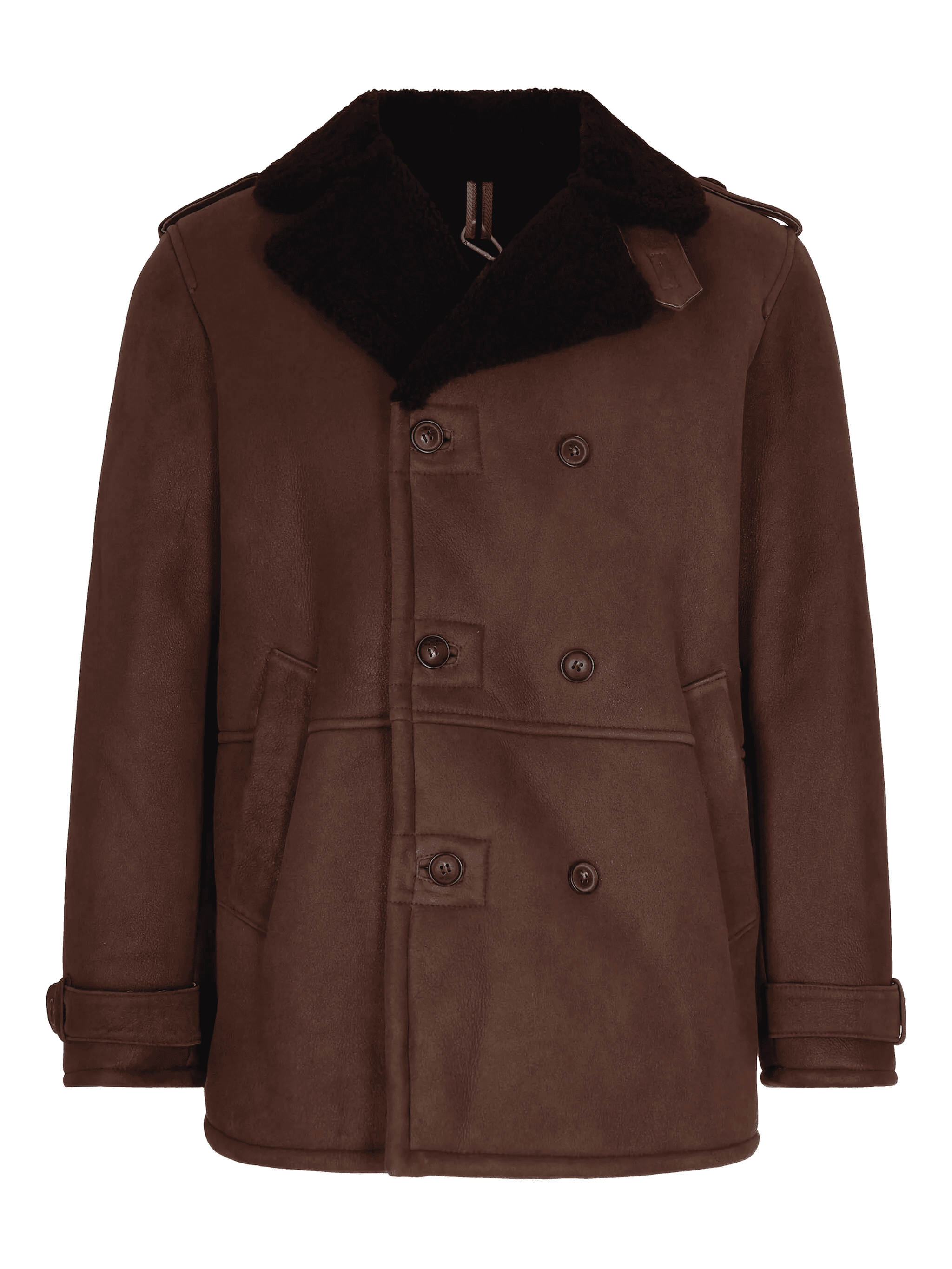 buttoned leatherjacket - Image 1