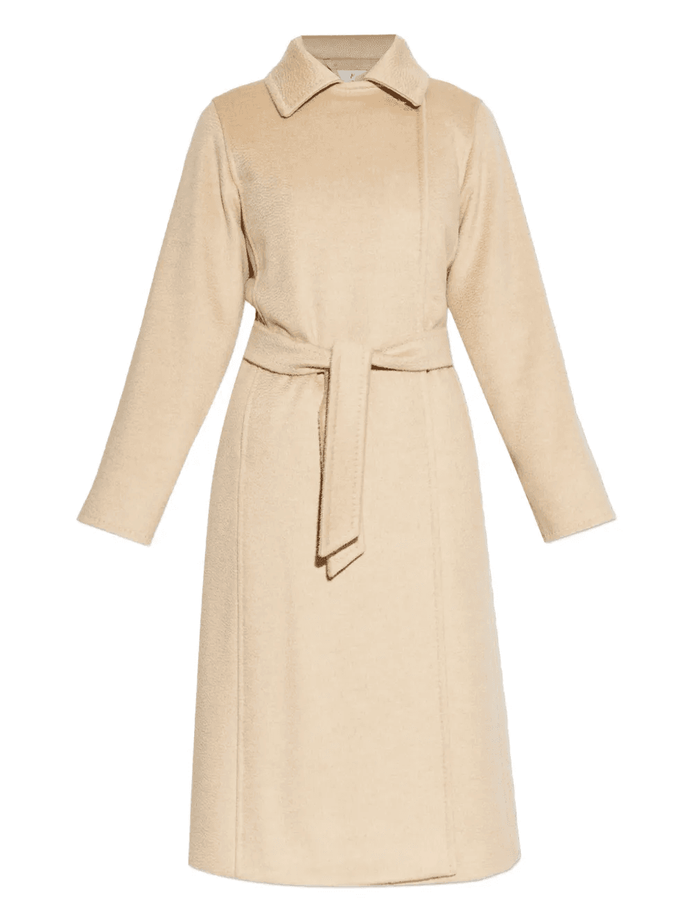 long-sleeve belted coat - Image 1