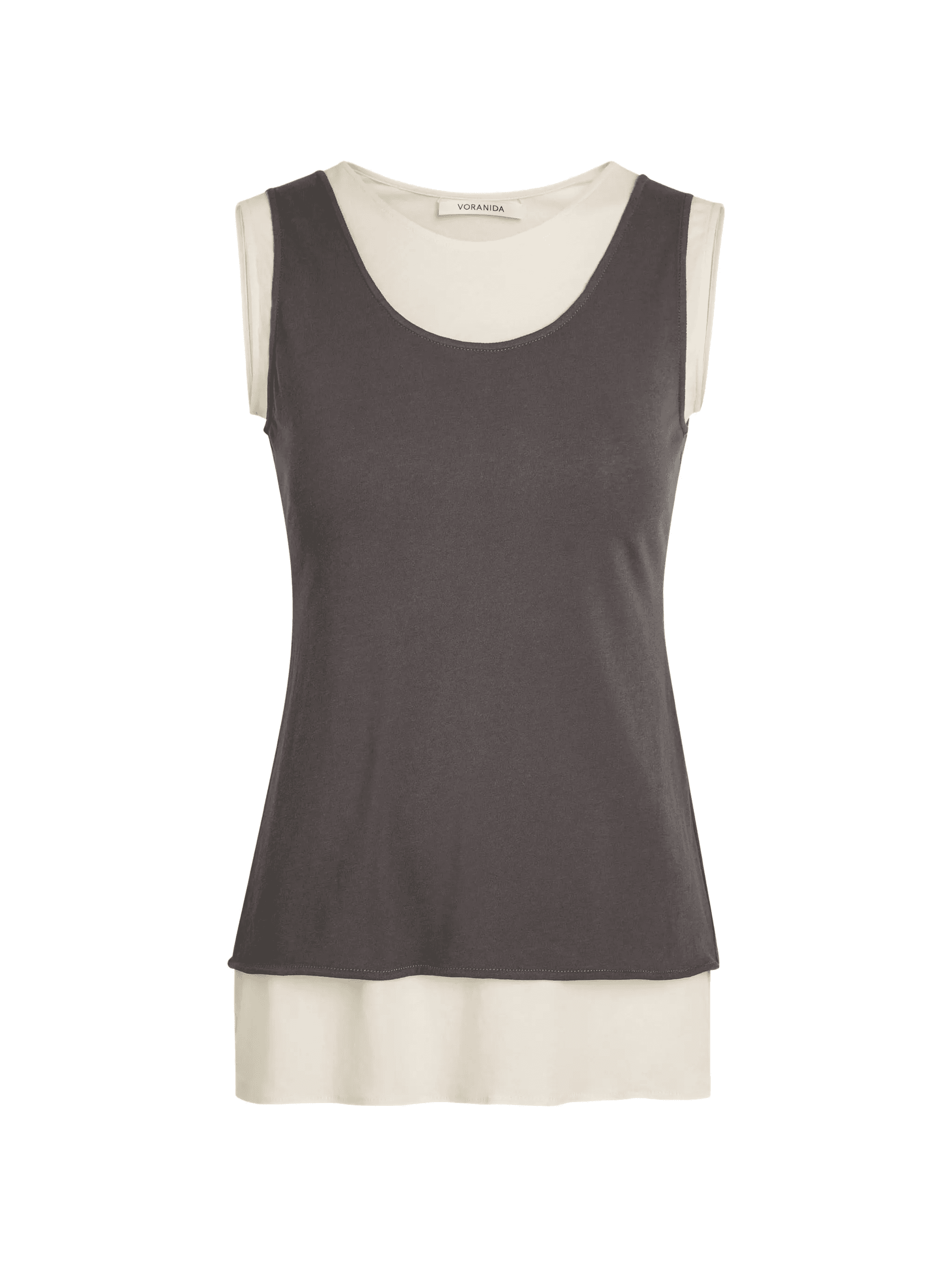 Tor layered cotton tank top - Image 1