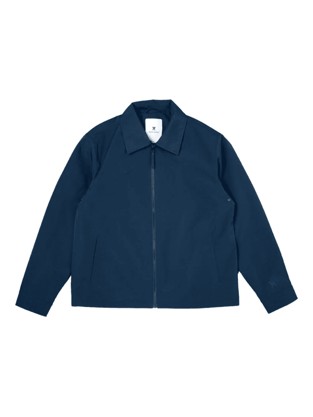 zip-up crinkled shirt jacket - Image 1