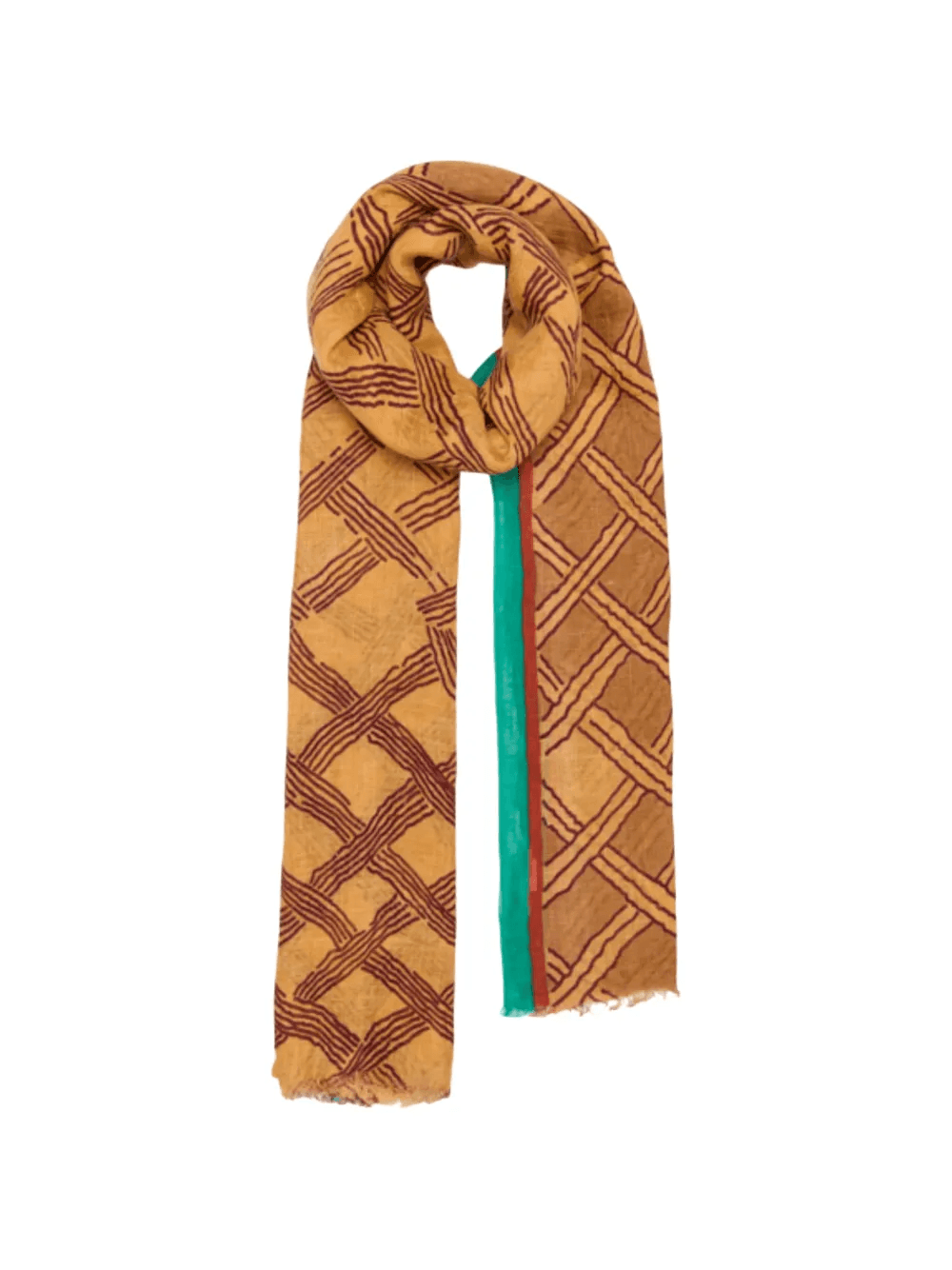 Horizon geometric-print scarf - Image 1