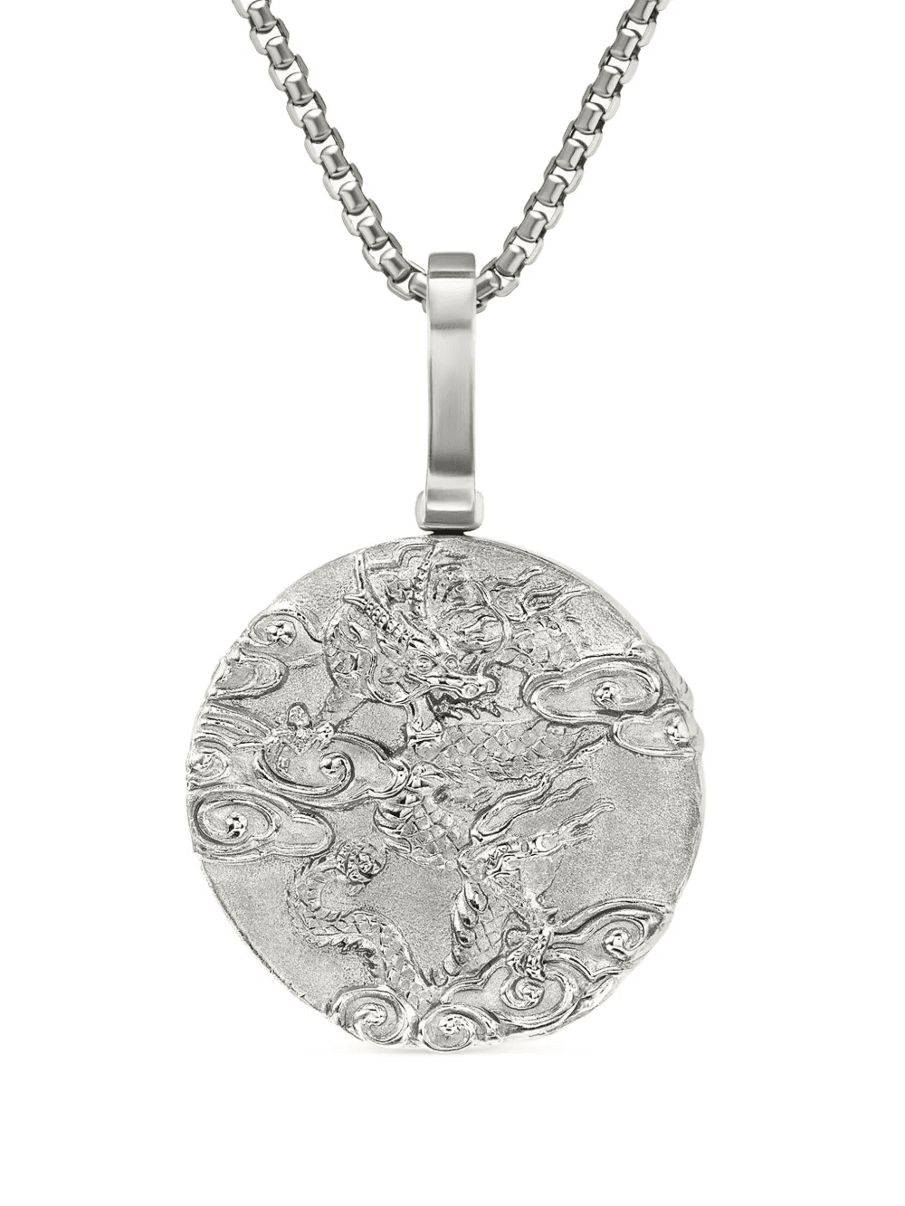 sterling silver Dragon amulet (30.9mm) - Image 1