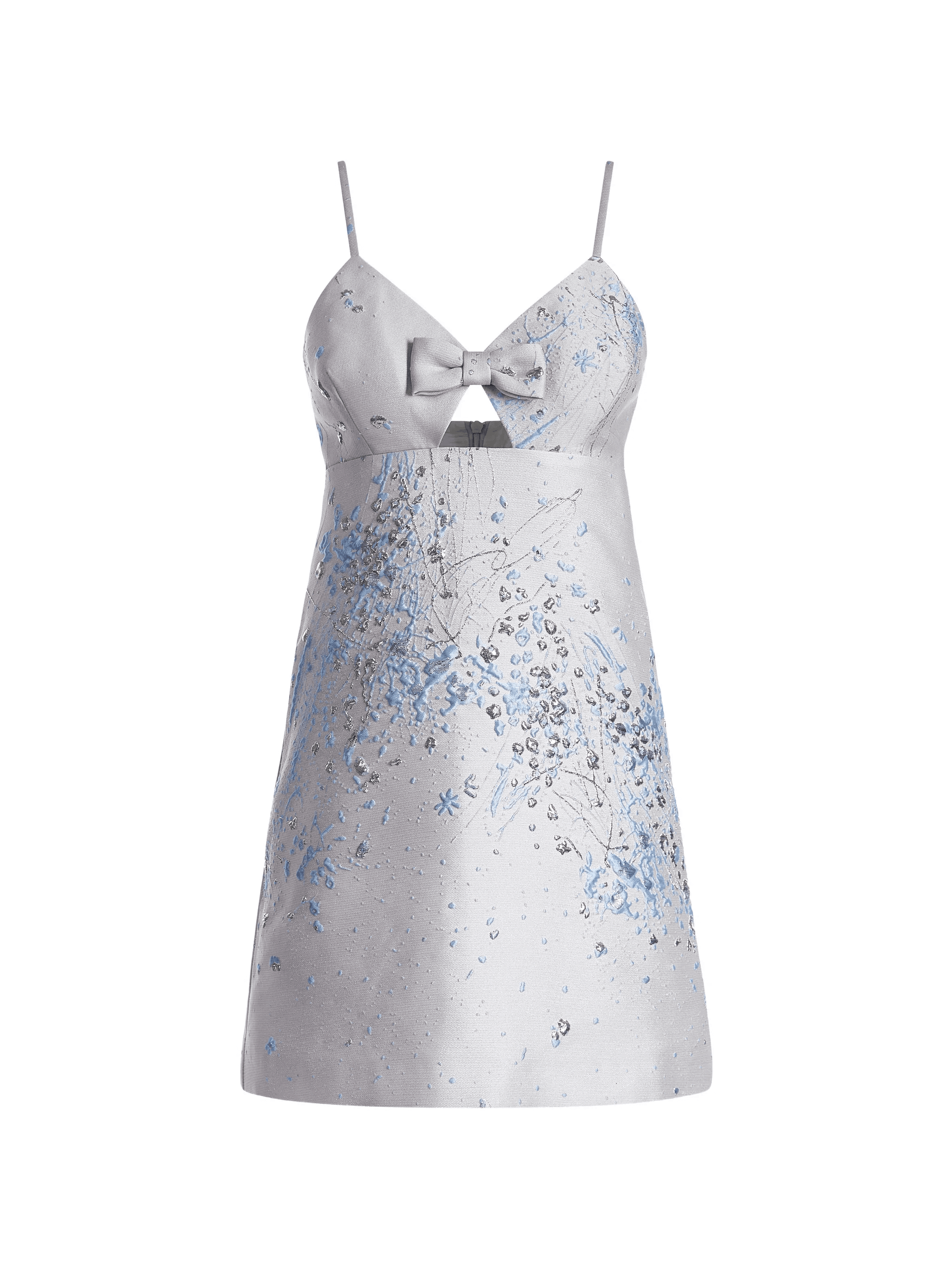 bow-embellishment mini dress - Image 1