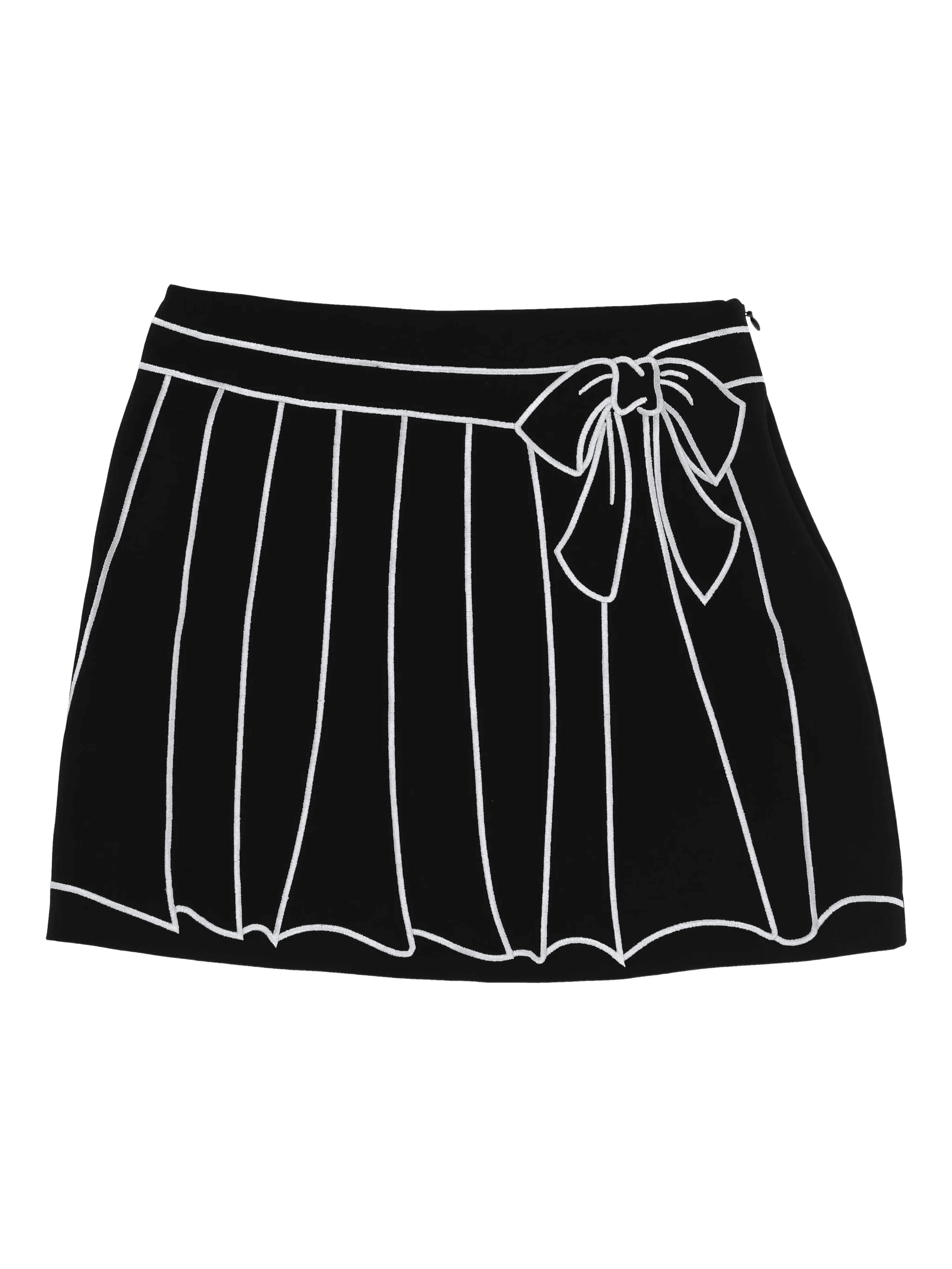drawing-print casual skirt - Image 1