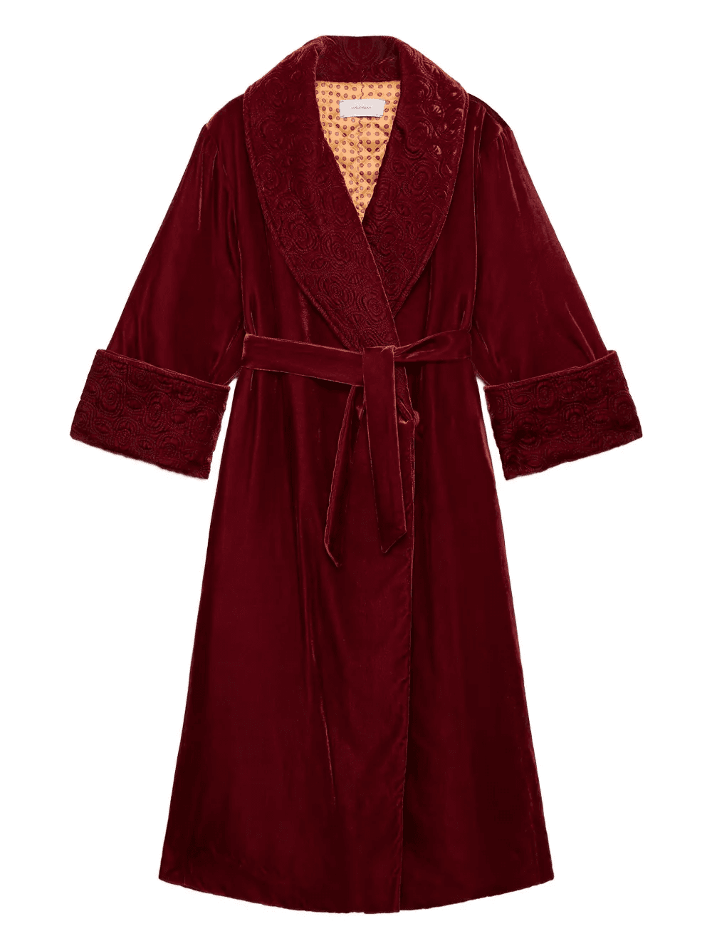 quilted velvet robe - Image 1